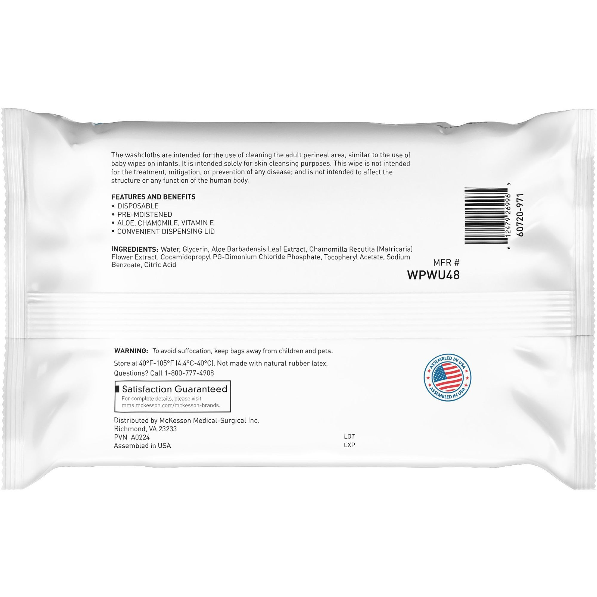 McKesson Fragrance-Free Washcloths