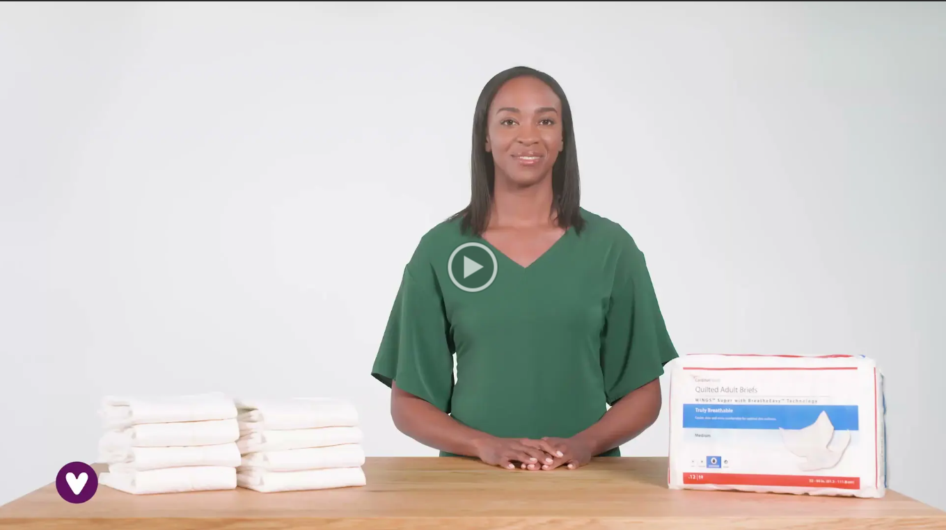 Cardinal Wings Quilted Adult Diapers with Tabs, Super