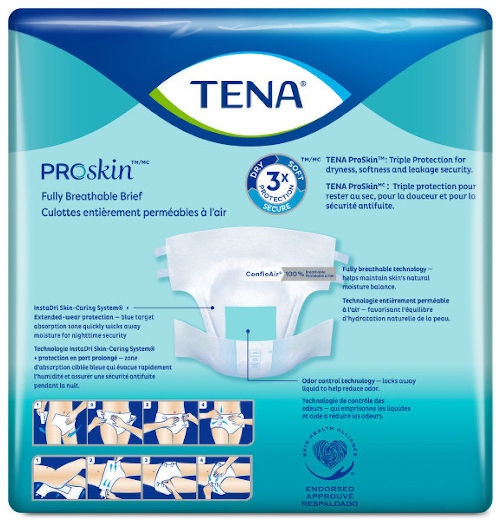 TENA Ultra Incontinence Adult Diapers, Moderate Absorbency