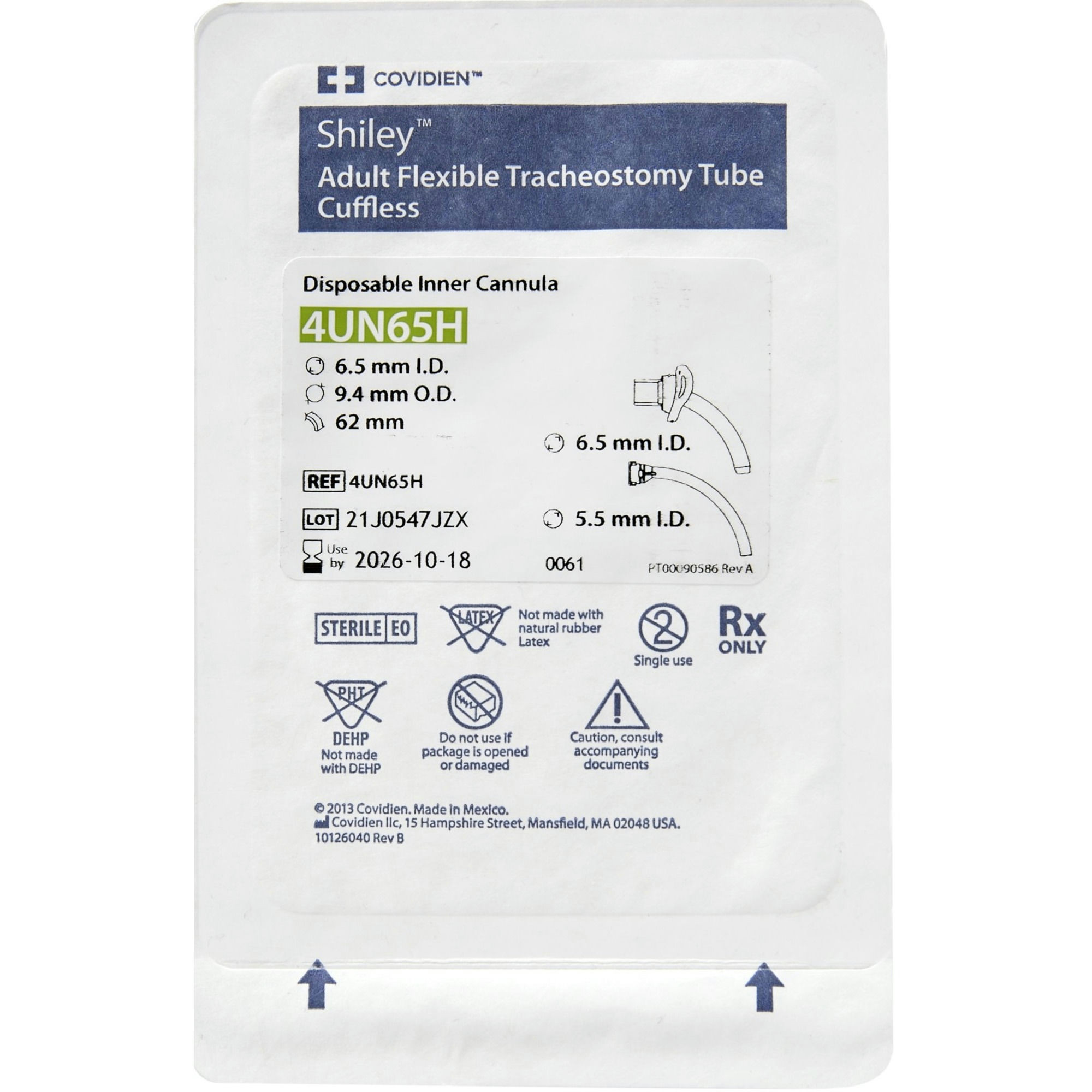 Shiley Uncuffed Disposable Tracheostomy Tube