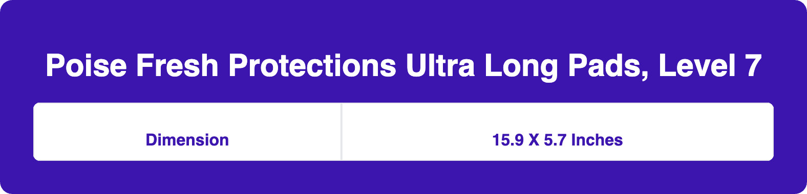 Poise Fresh Protections Ultra Long Pads, Level 7