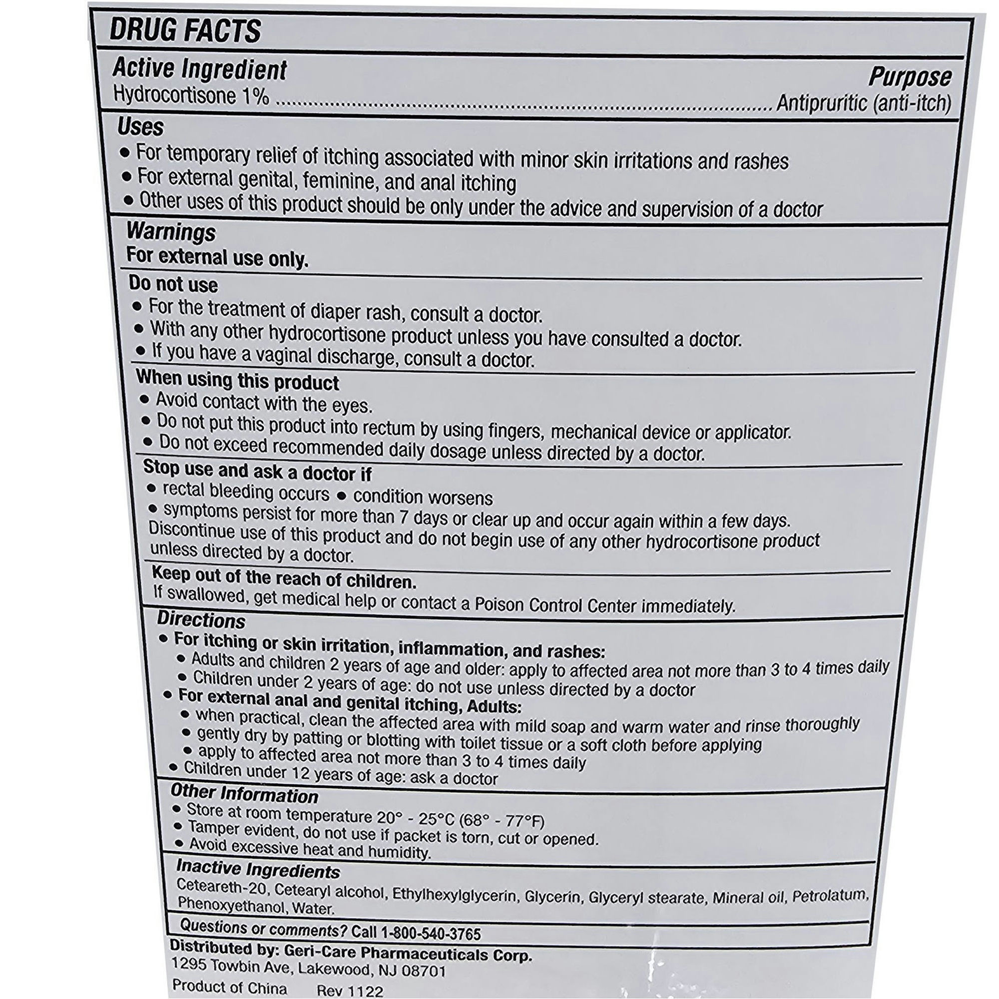 Geri-Care Hydrocortisone Anti-Itch Cream