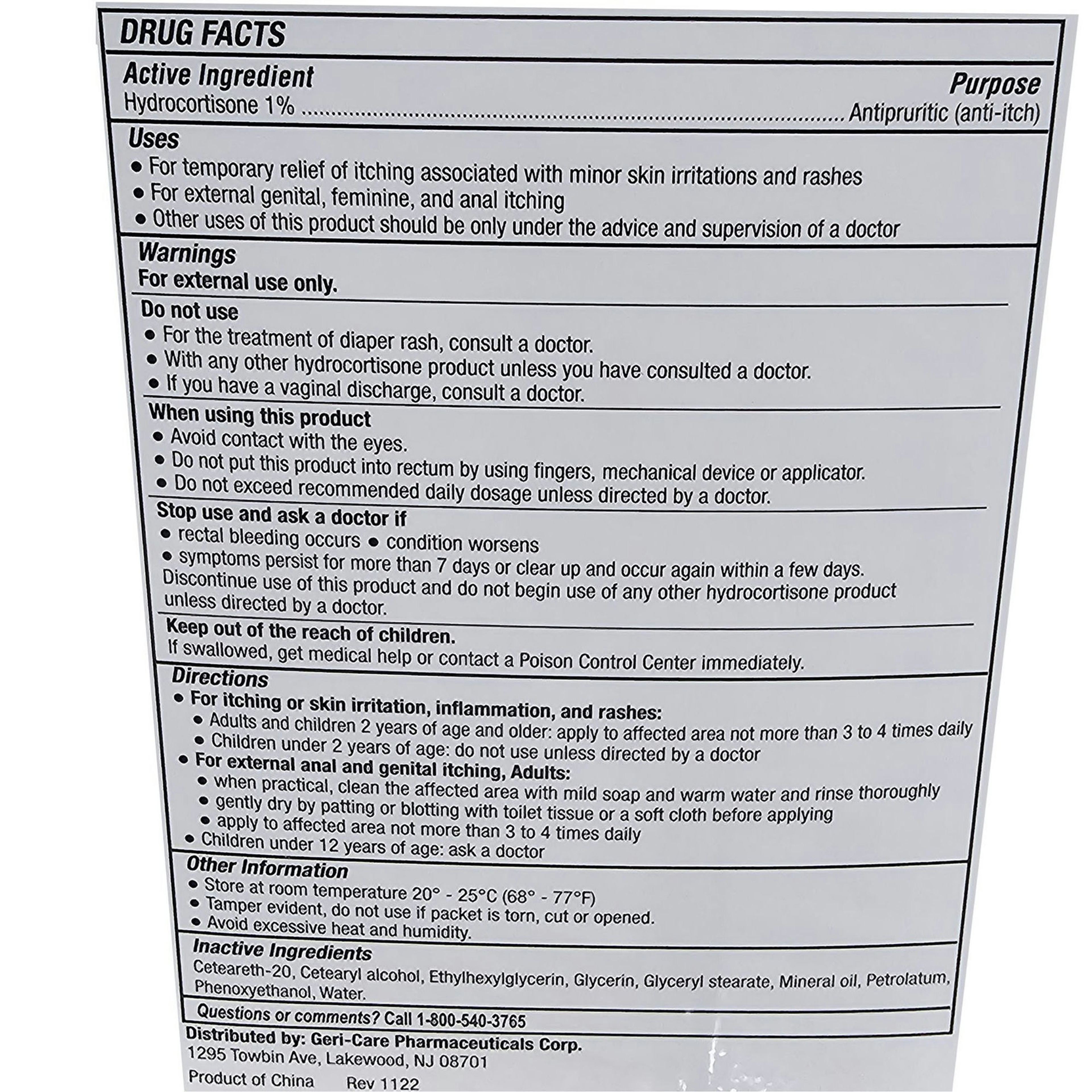 Geri-Care Hydrocortisone Anti-Itch Cream