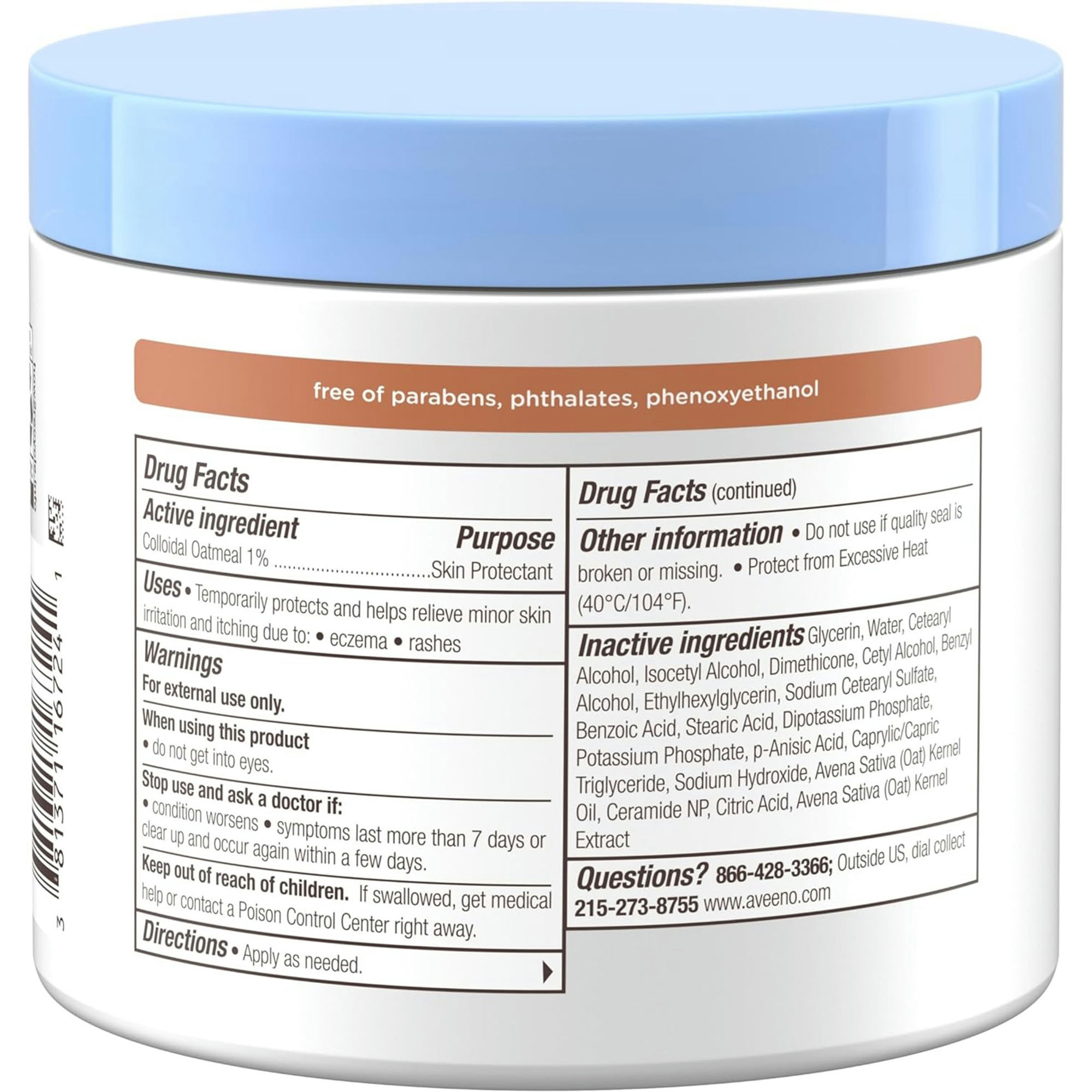 Aveeno Baby Eczema Therapy Nighttime Balm