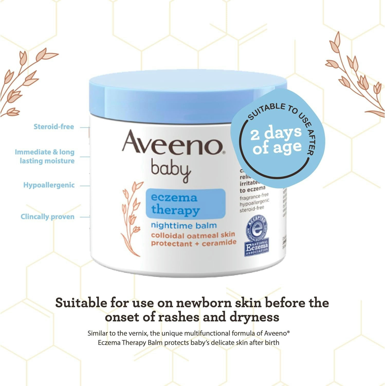 Aveeno Baby Eczema Therapy Nighttime Balm
