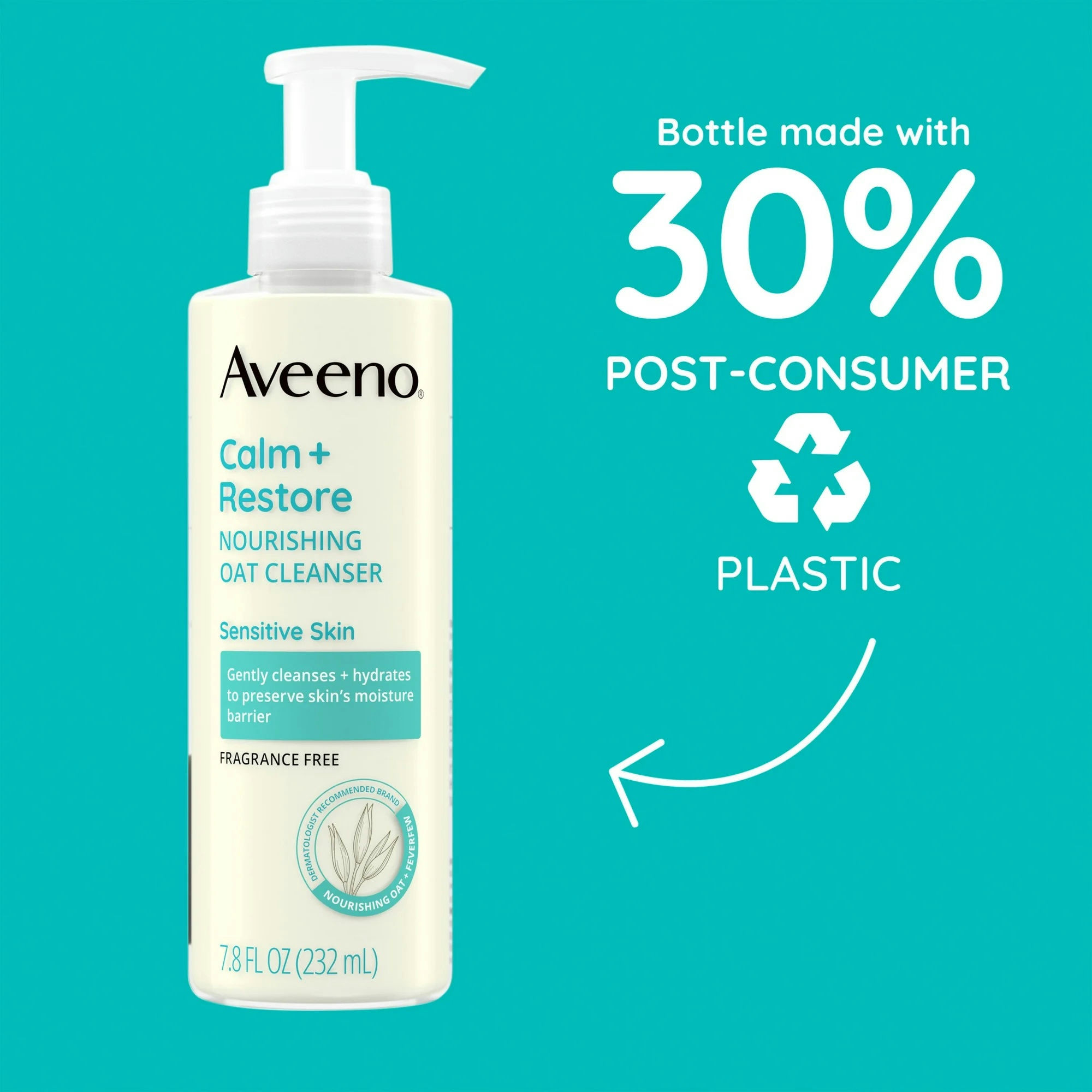 Aveeno Calm + Restore Gentle Nourishing Oat Face Cleanser