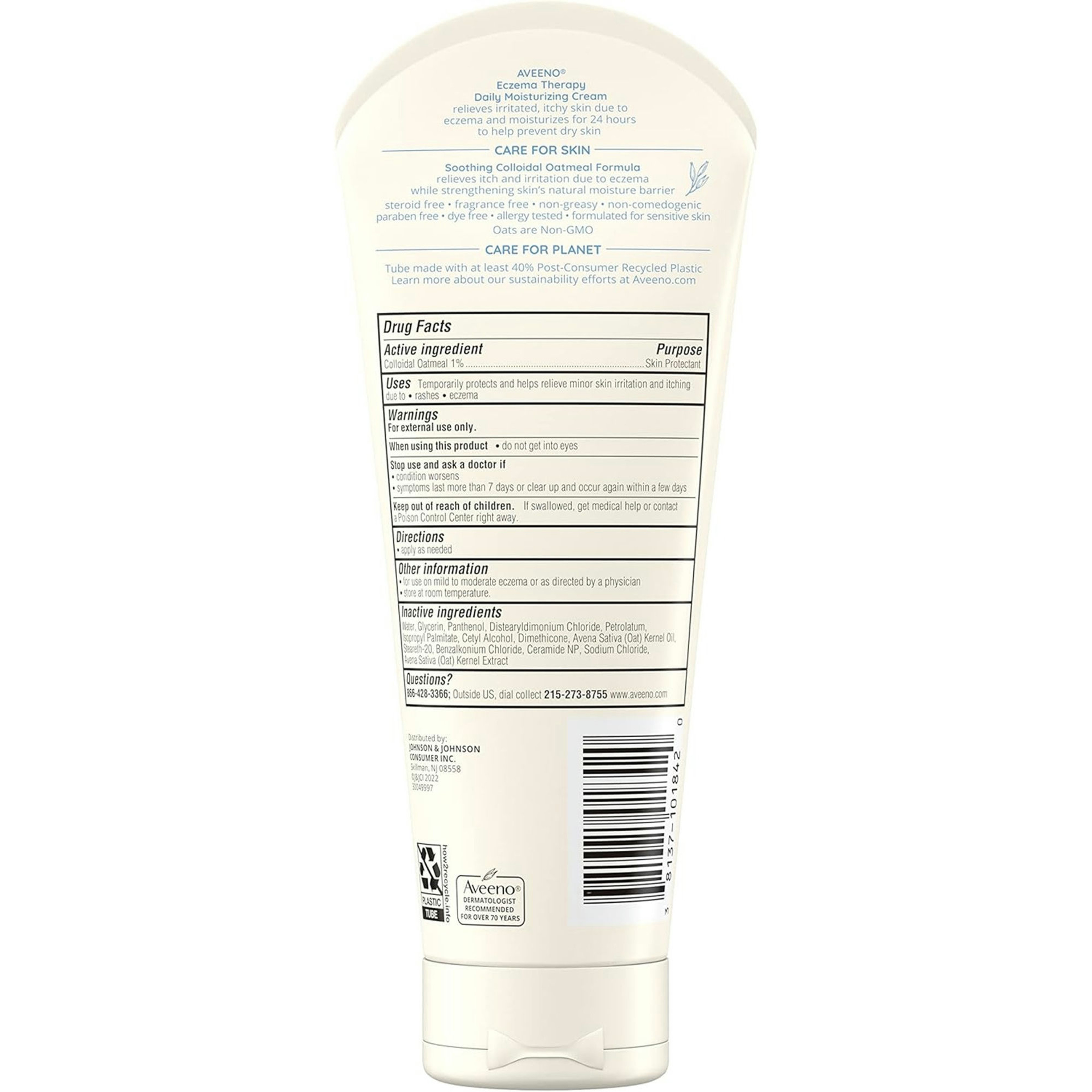 Aveeno Eczema Therapy Daily Moisturizing Cream
