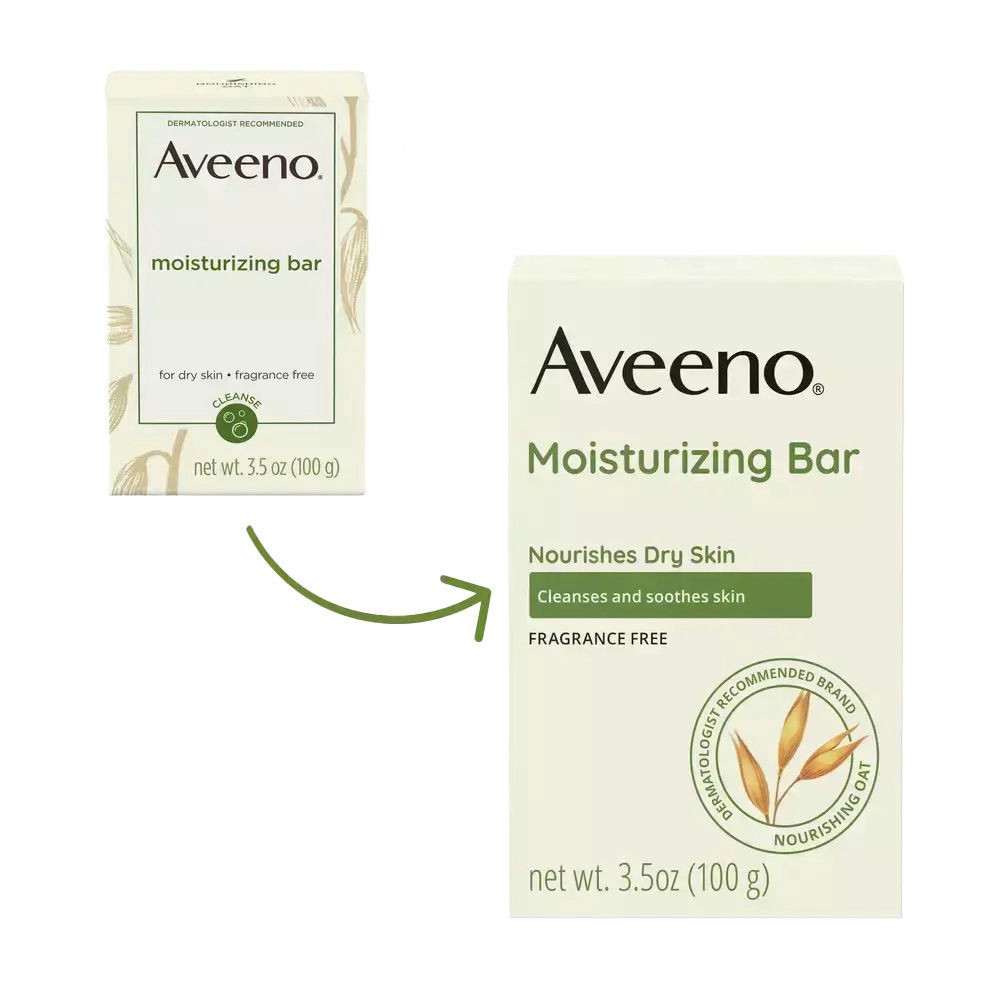 Aveeno Gentle Moisturizing Face Cleansing Bar for Dry Skin