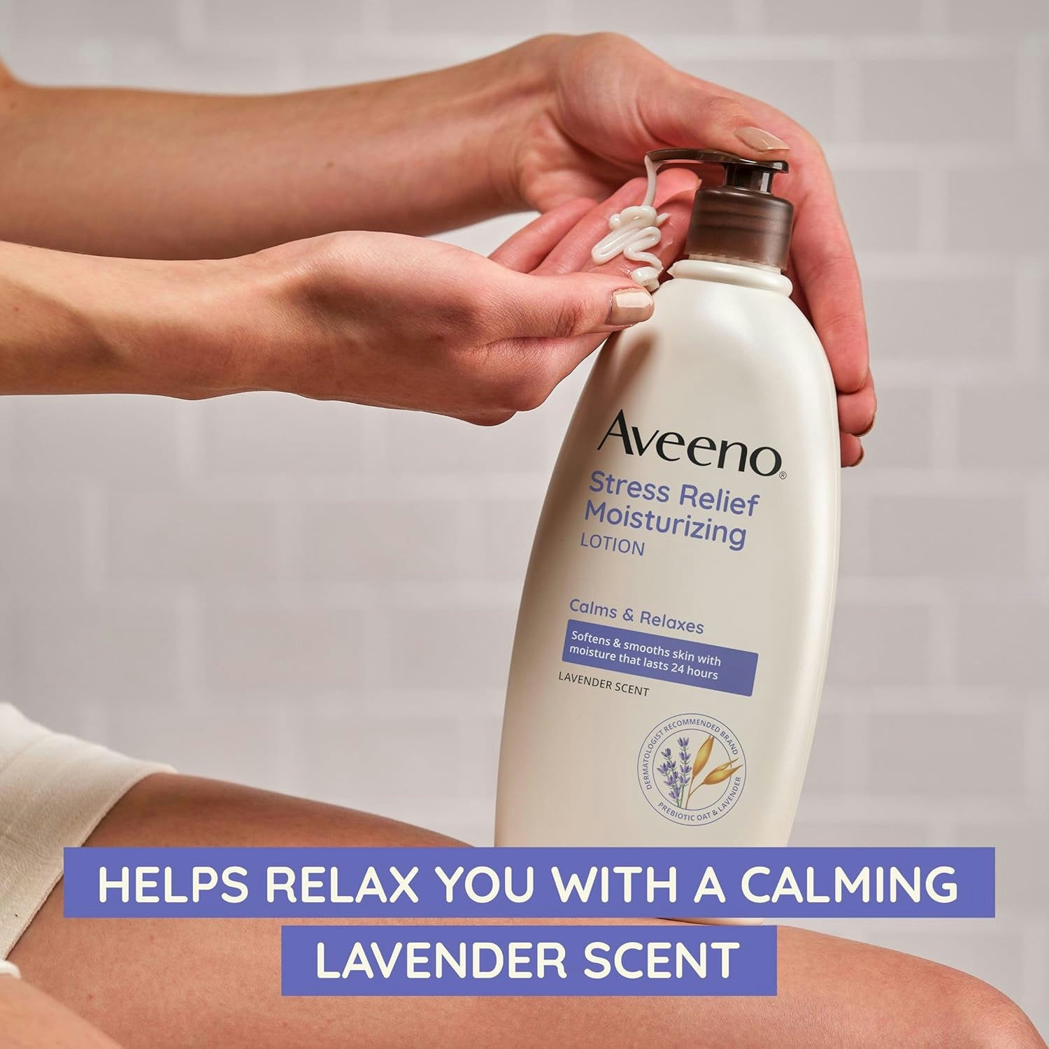 Aveeno Stress Relief Moisturizing Lotion with Lavender Scent