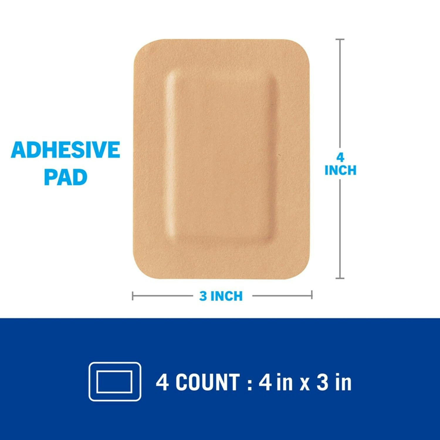 Nexcare Waterproof Cushioned Adhesive Pad