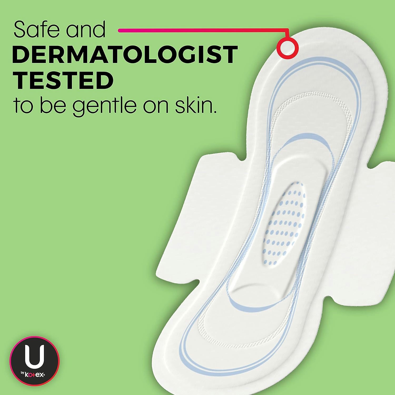 U by Kotex Security Ultra Thin Pads, Regular Absorbency