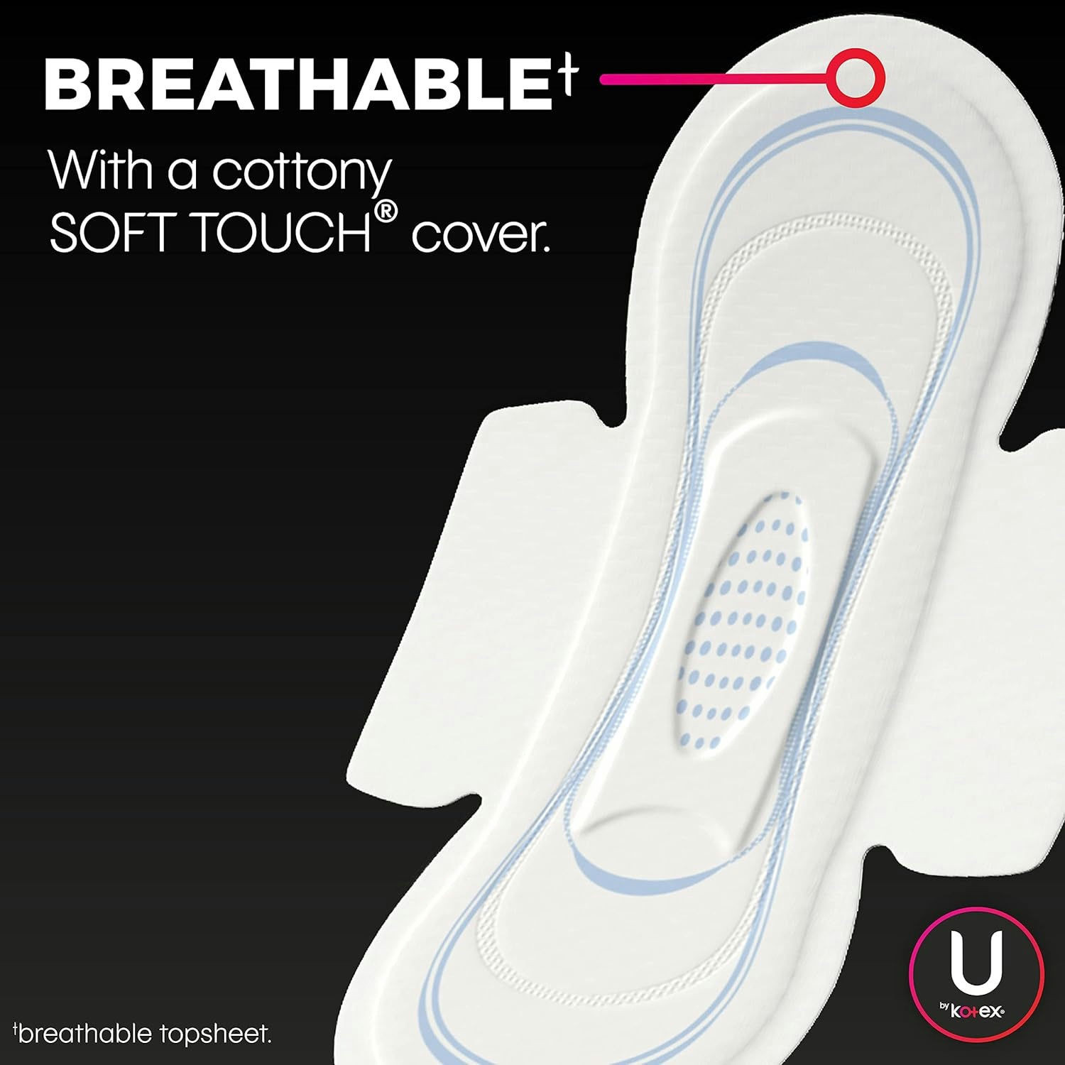 U by Kotex Security Ultra Thin Pads, Regular Absorbency
