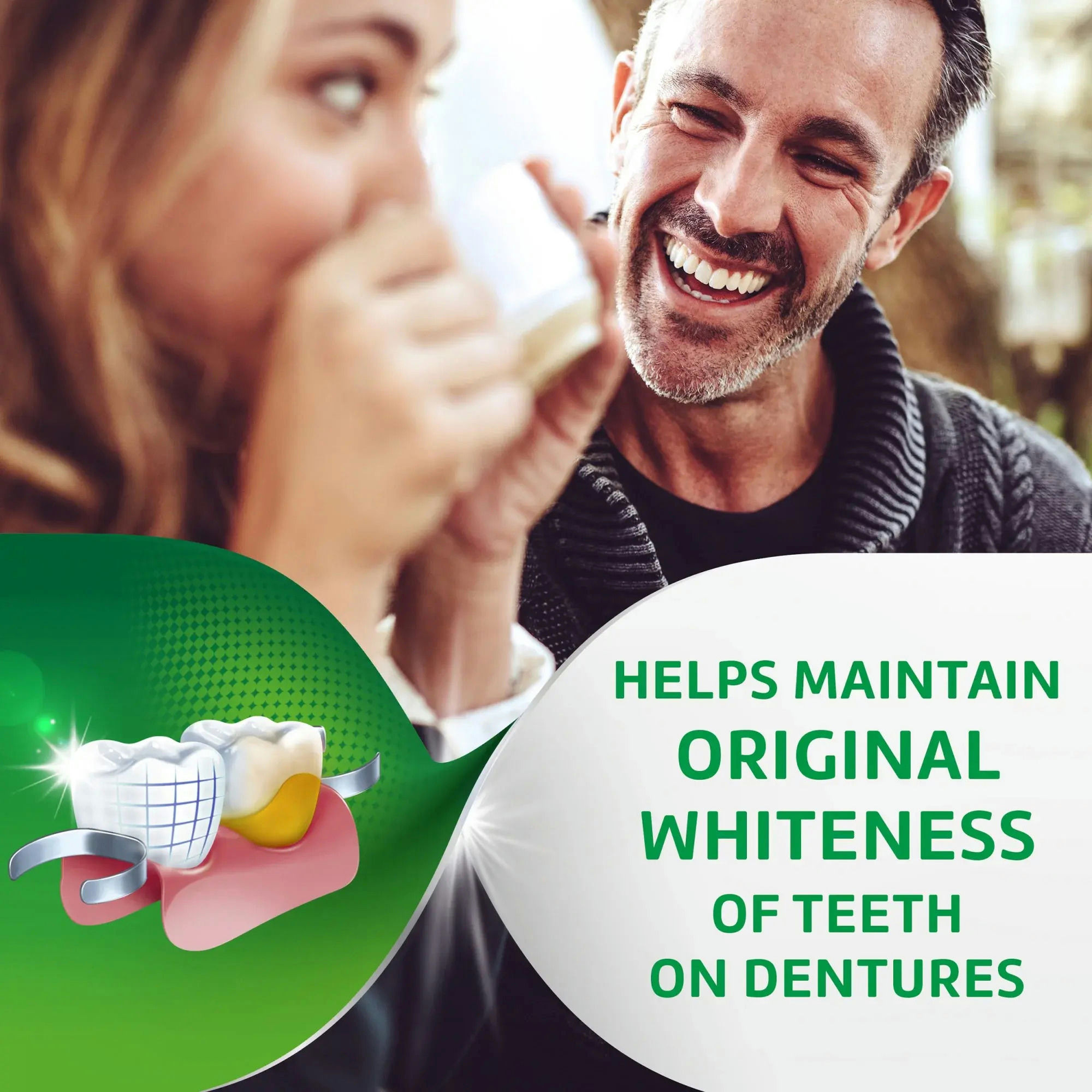 Polident Overnight Denture Whitener Cleanser