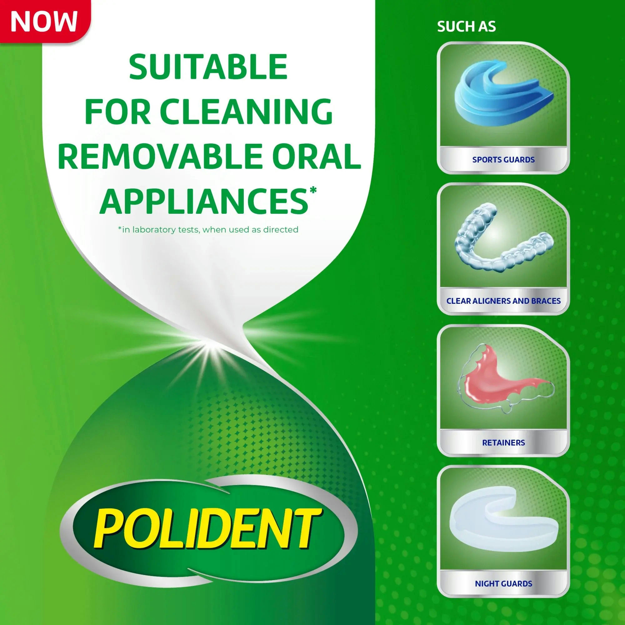 Polident Overnight Denture Whitener Cleanser