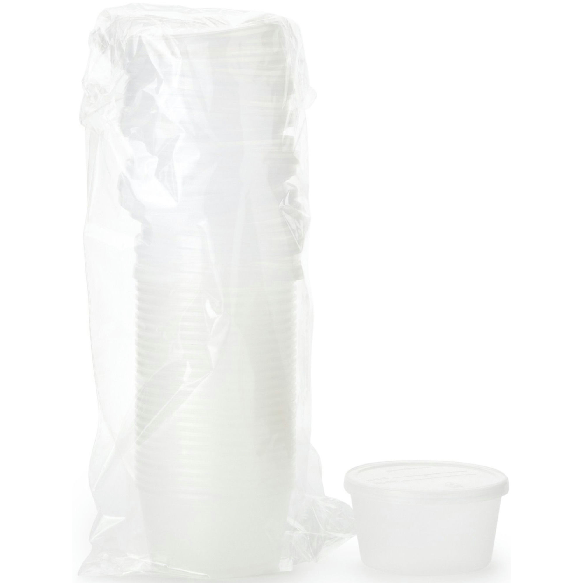 Dawn Mist Denture Cup with Snap-On Lid