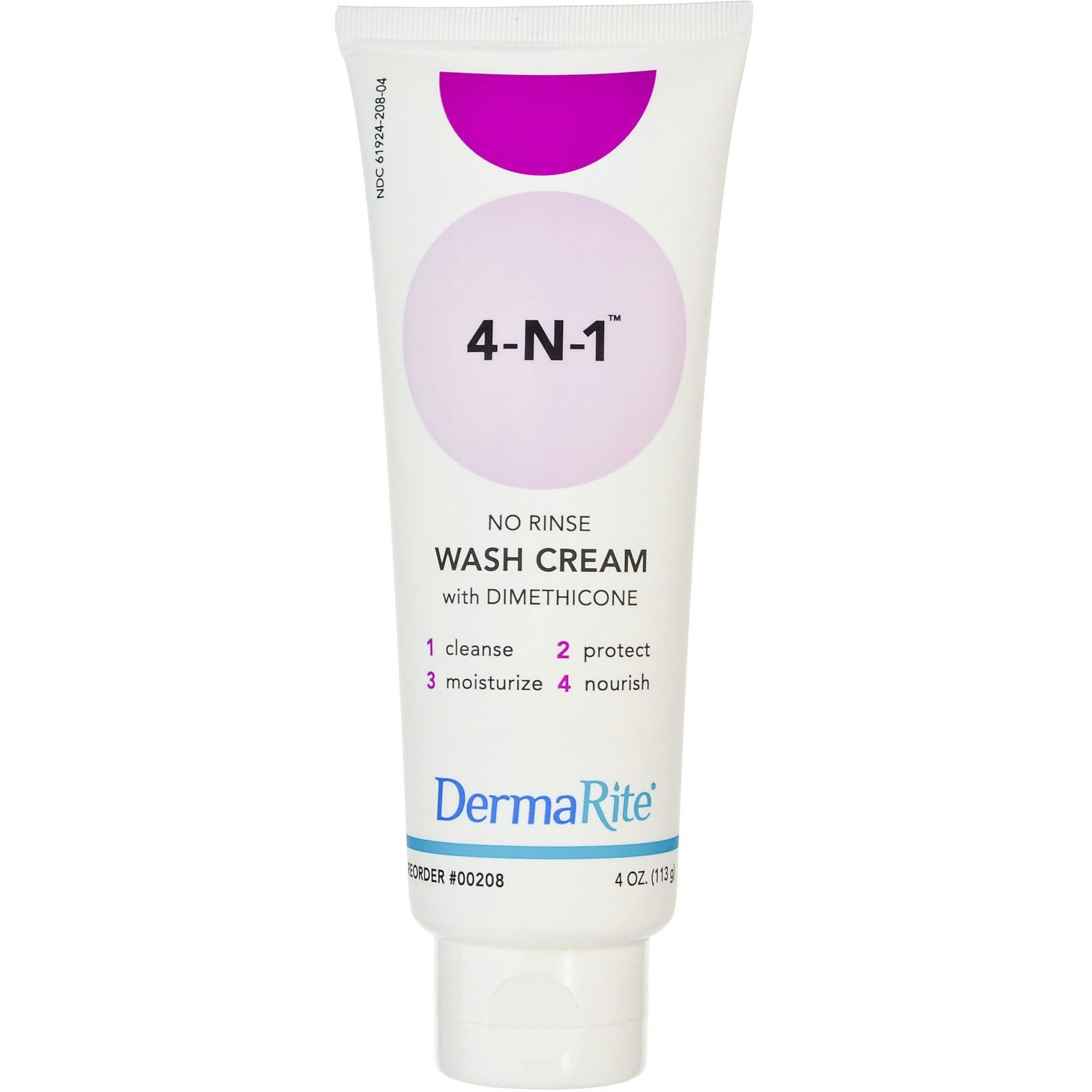 DermaRite 4-N-1 Rinse-Free Body Wash Cream