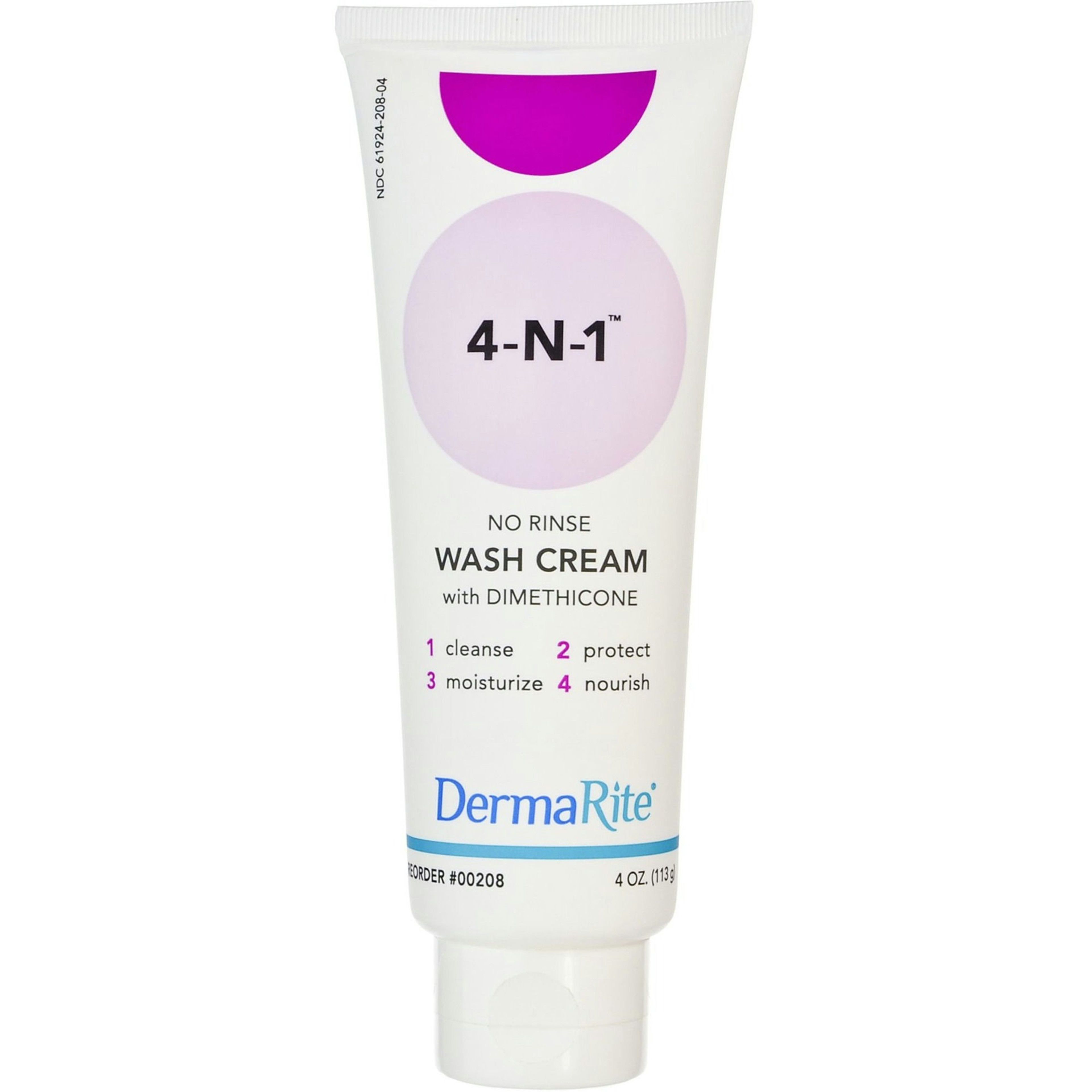 DermaRite 4-N-1 Rinse-Free Body Wash Cream