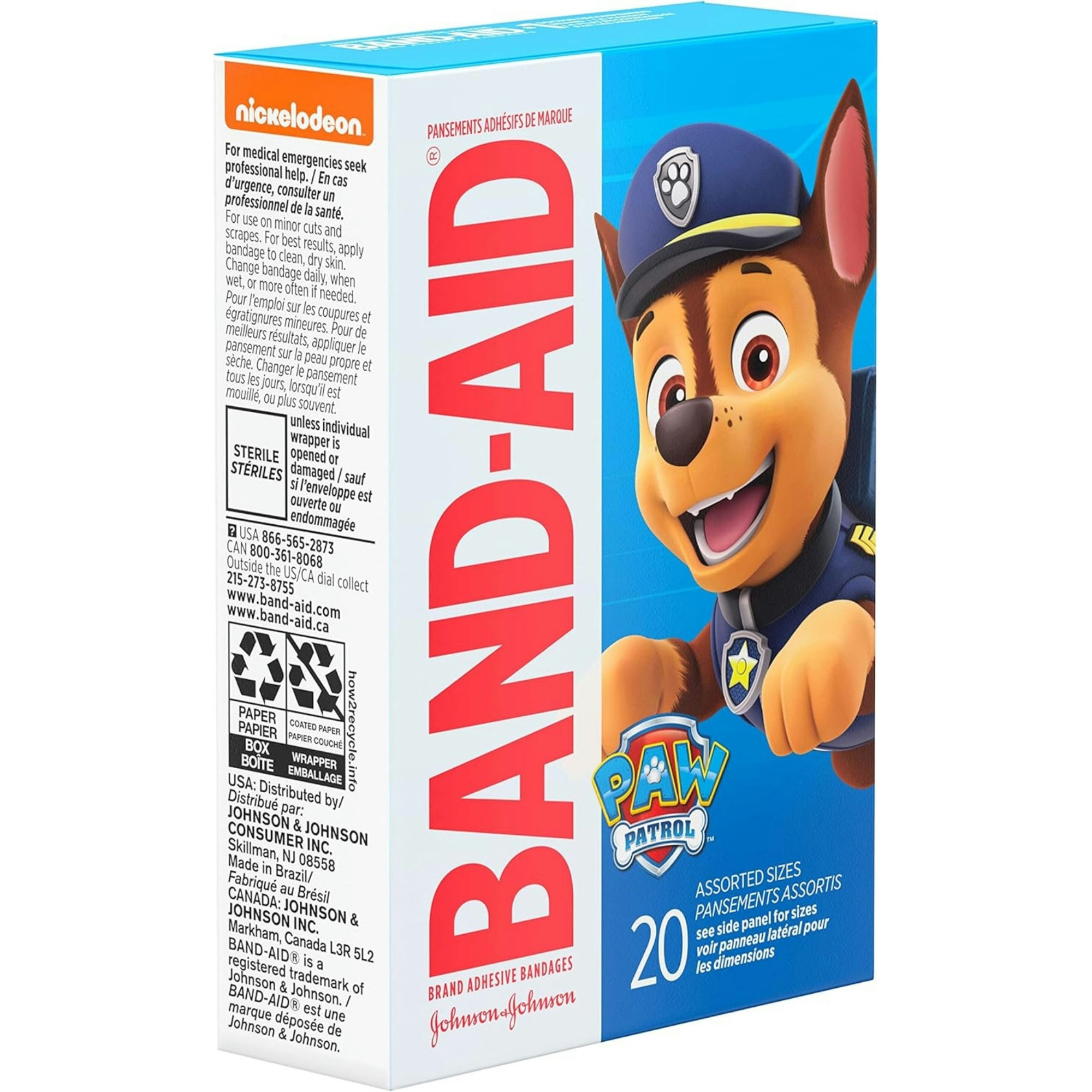 Band-Aid Adhesive Bandages Nickelodeon Paw Patrol