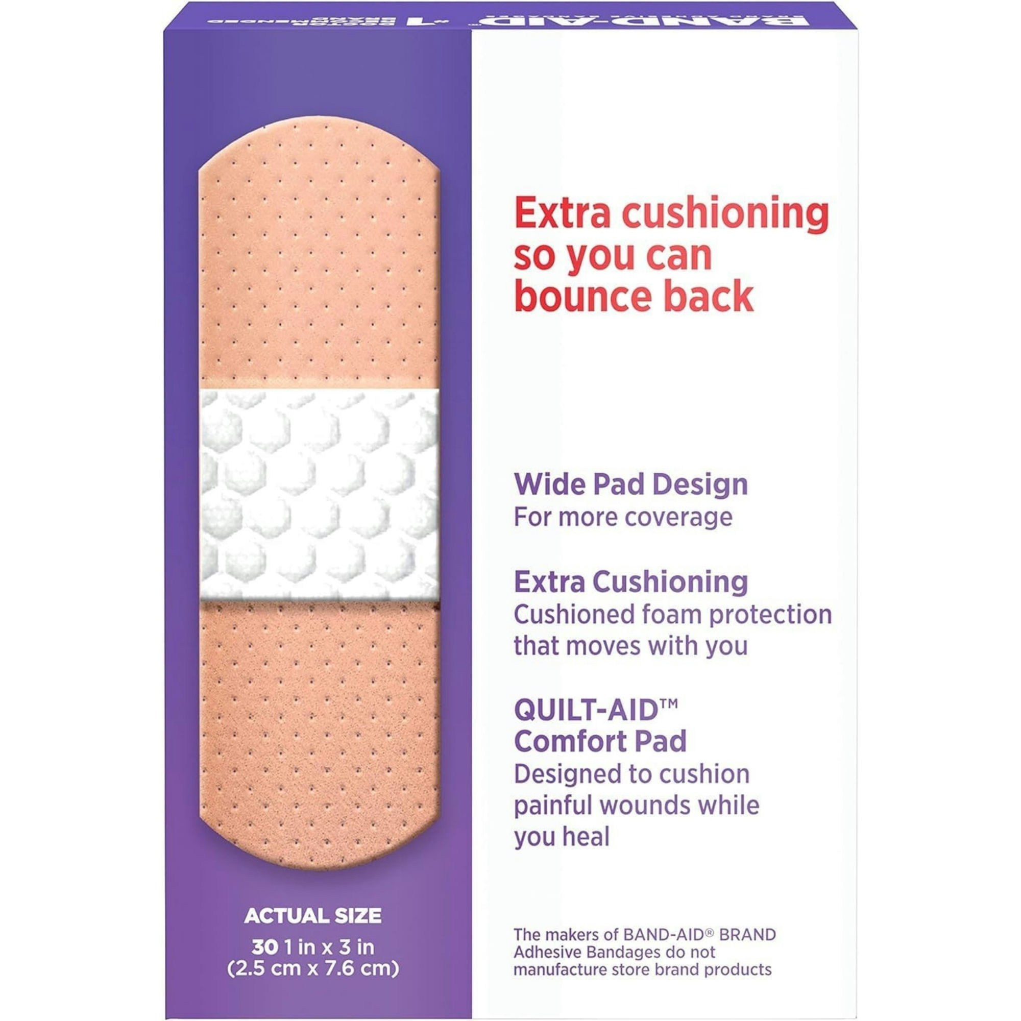 Band-Aid Cushion Care Sport Strip Adhesive Bandages