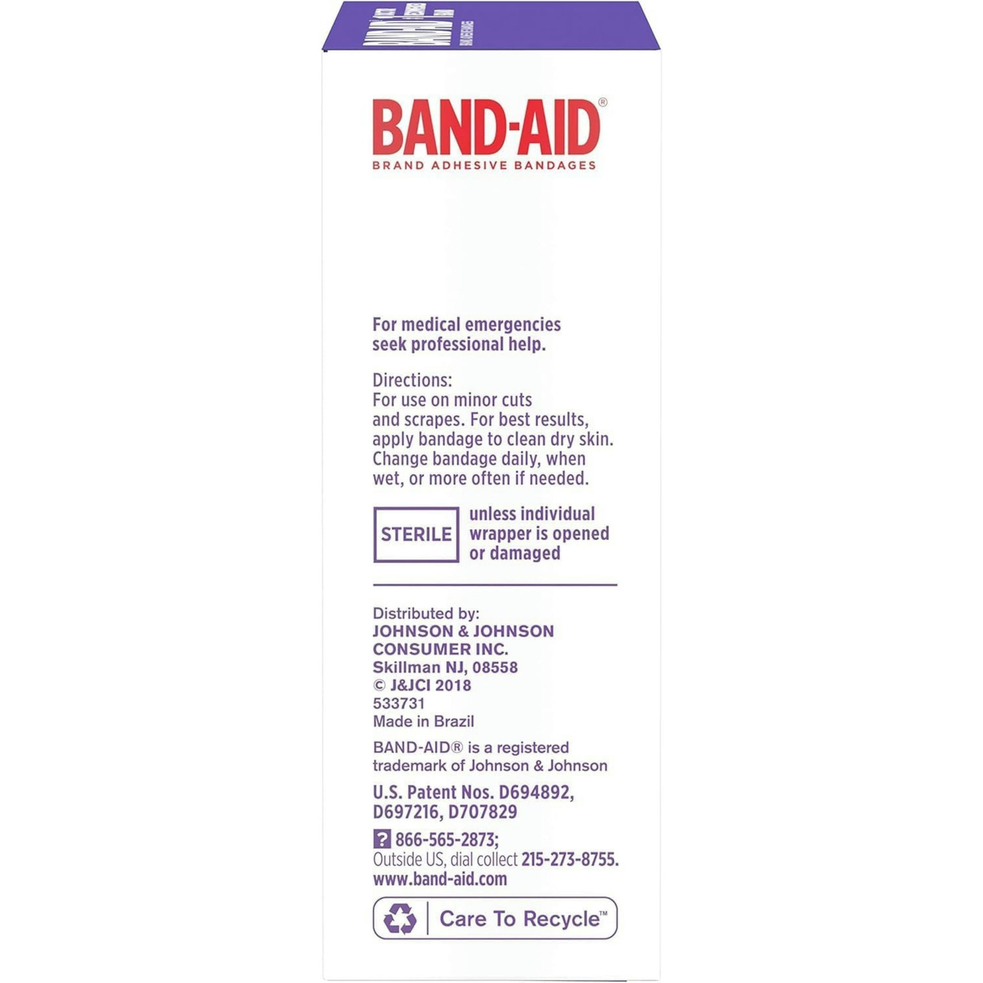 Band-Aid Cushion Care Sport Strip Adhesive Bandages