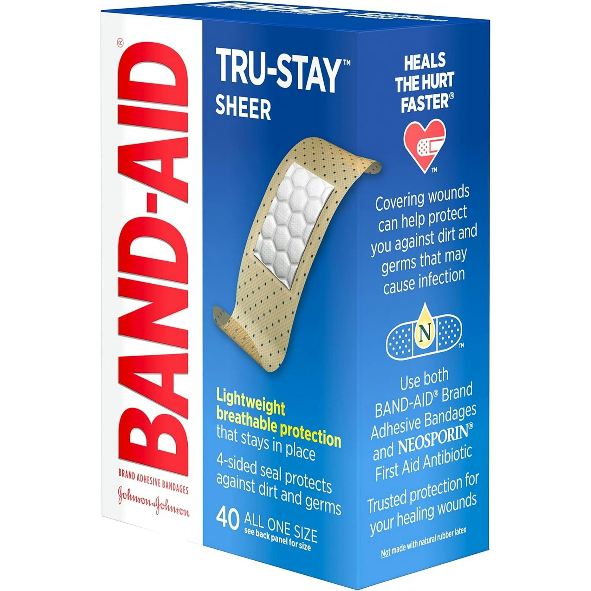 Band-Aid Tru-Stay Sheer Strips Adhesive Bandages
