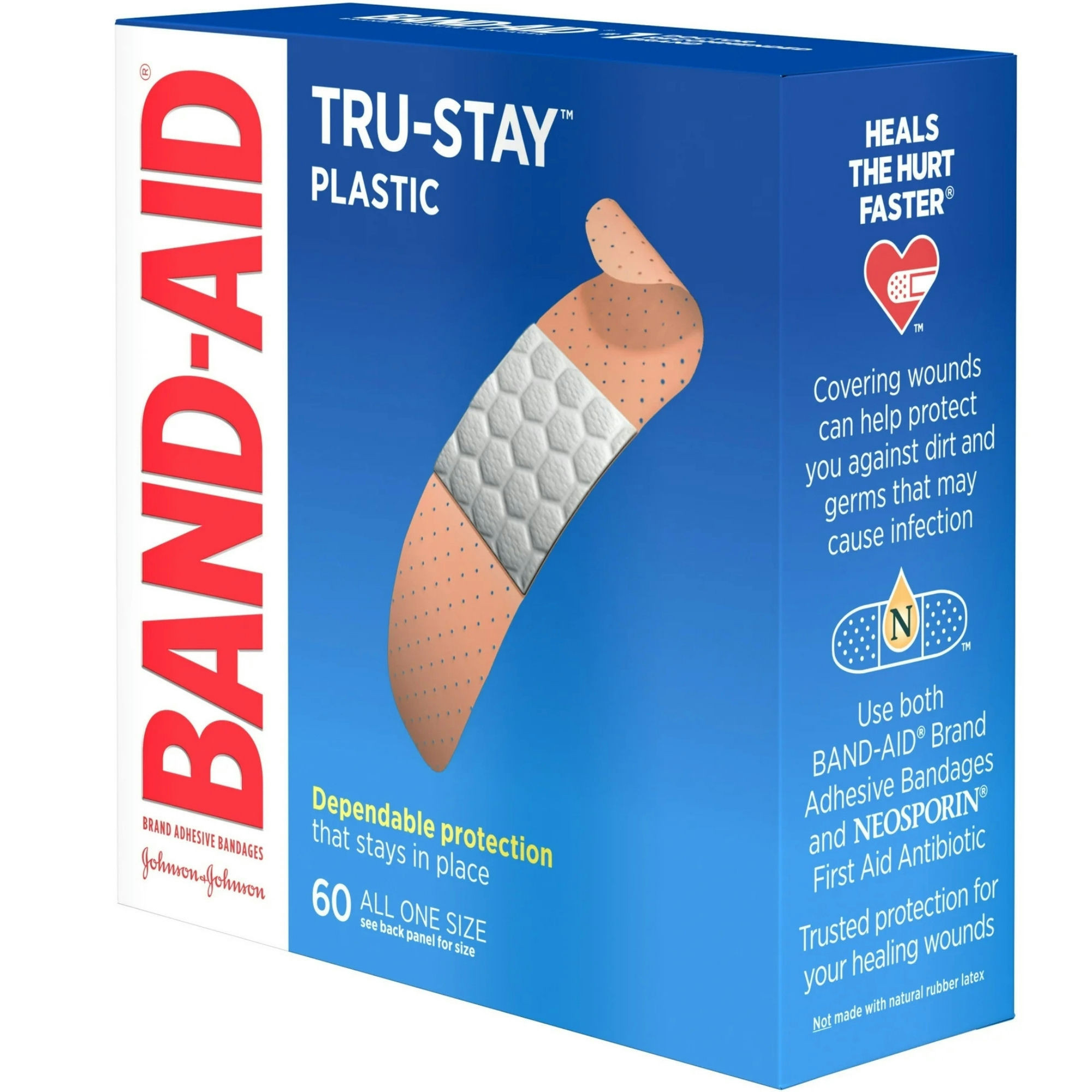 Band-Aid Tru-Stay Plastic Adhesive Bandages