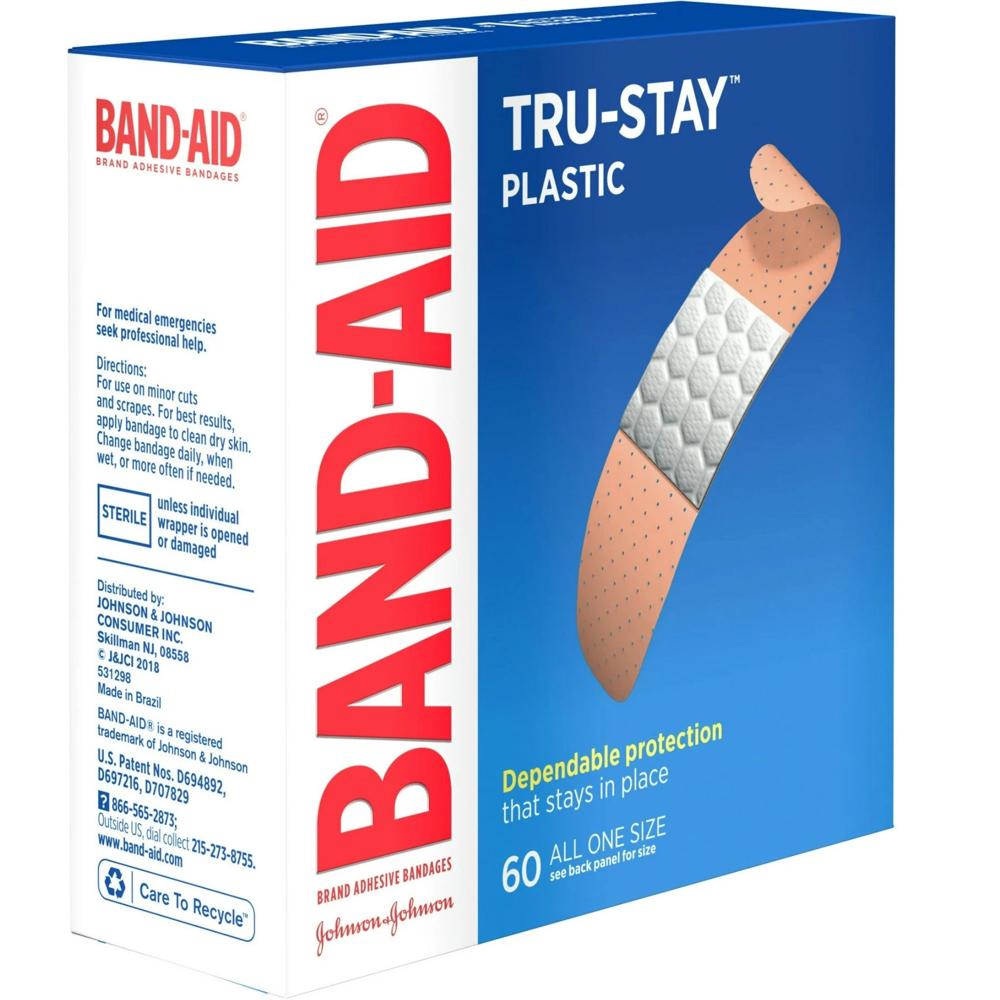 Band-Aid Tru-Stay Plastic Adhesive Bandages