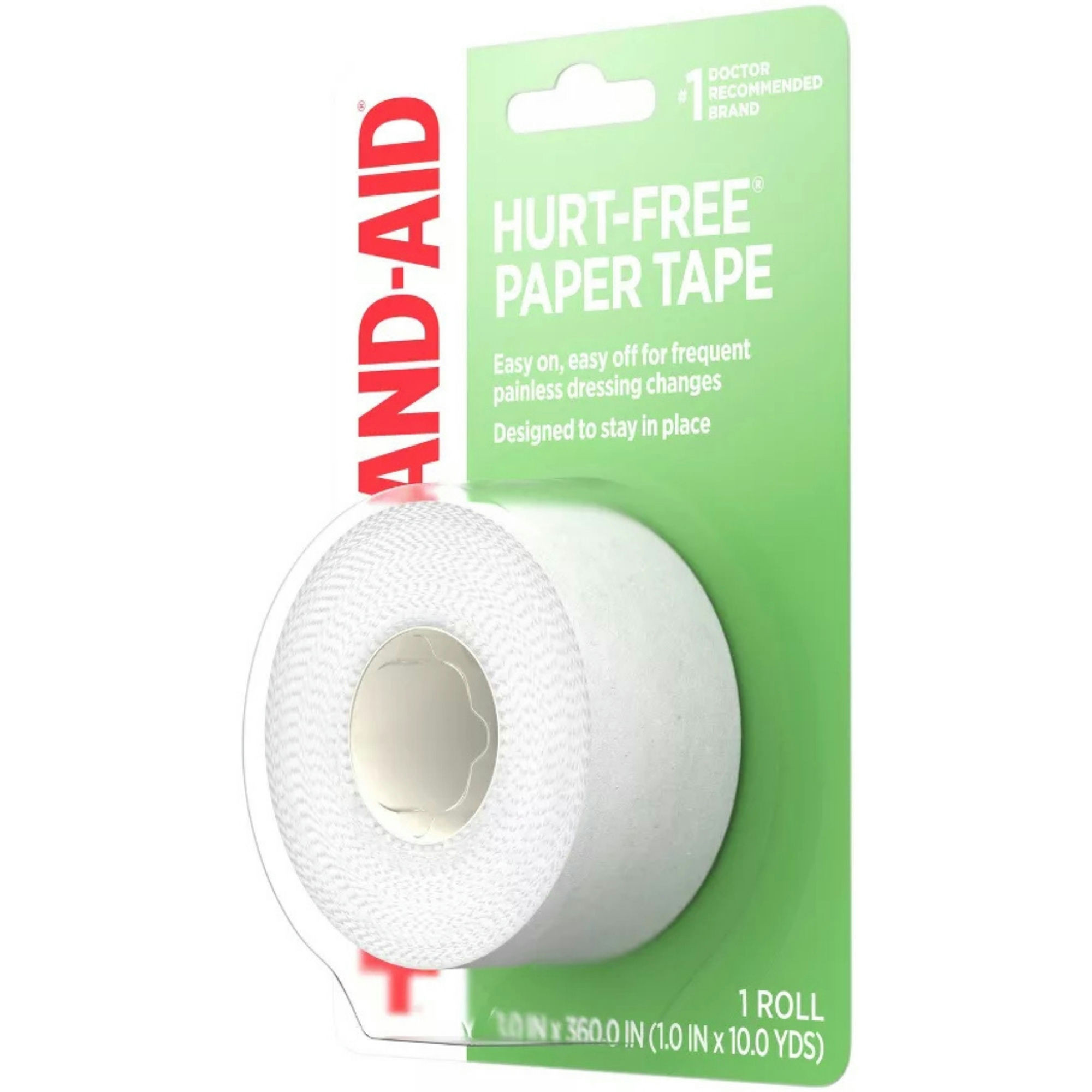 Band-Aid First Aid Hurt-Free Medical Paper Tape