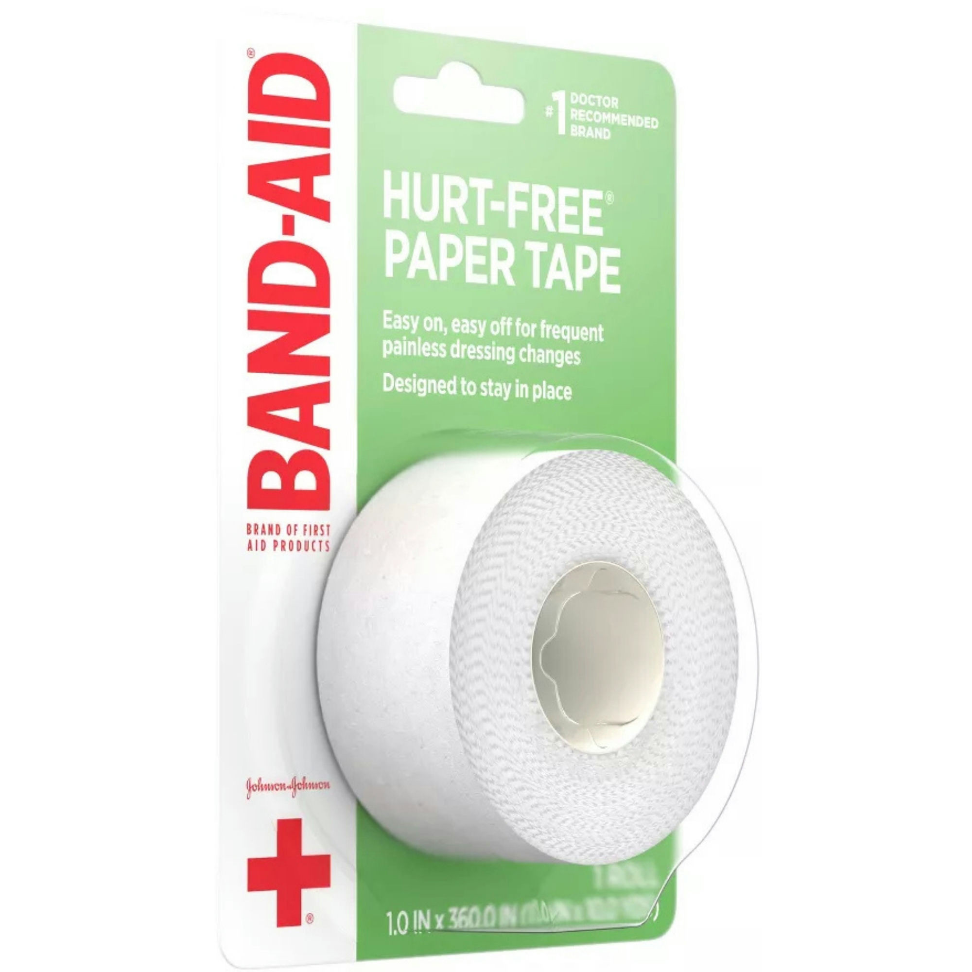 Band-Aid First Aid Hurt-Free Medical Paper Tape