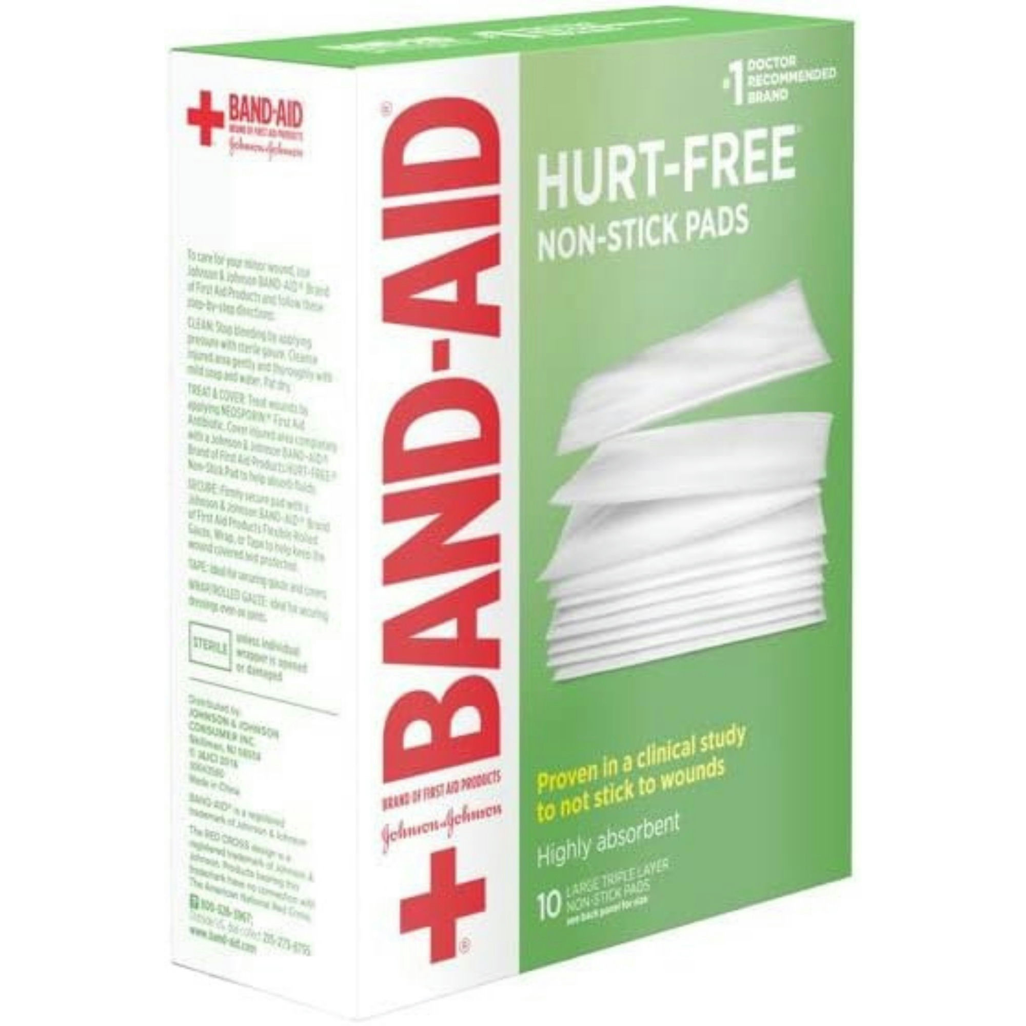 Band-Aid Hurt-Free Non-Stick Pads