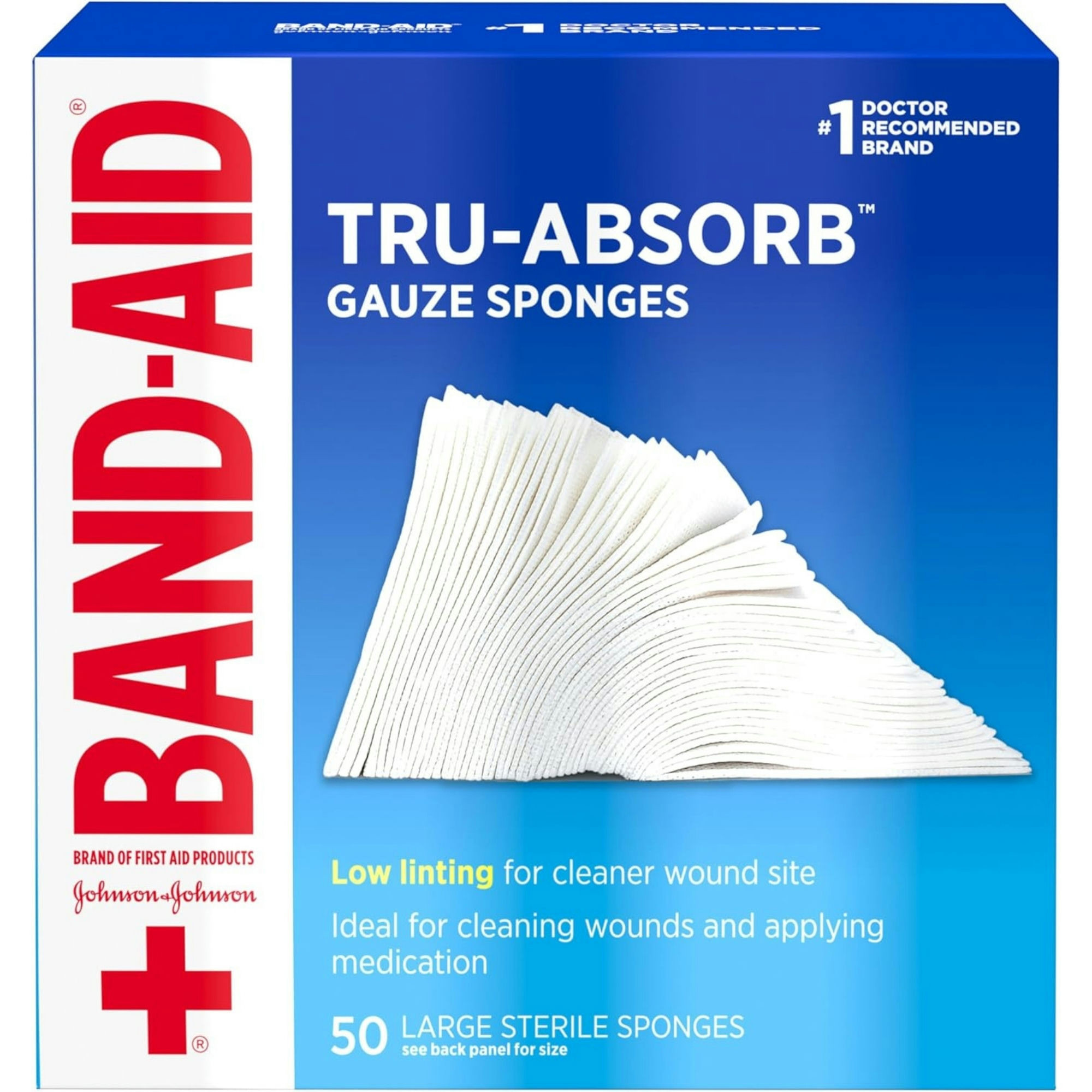 Band-Aid First Aid Tru-Absorb Gauze Sponges