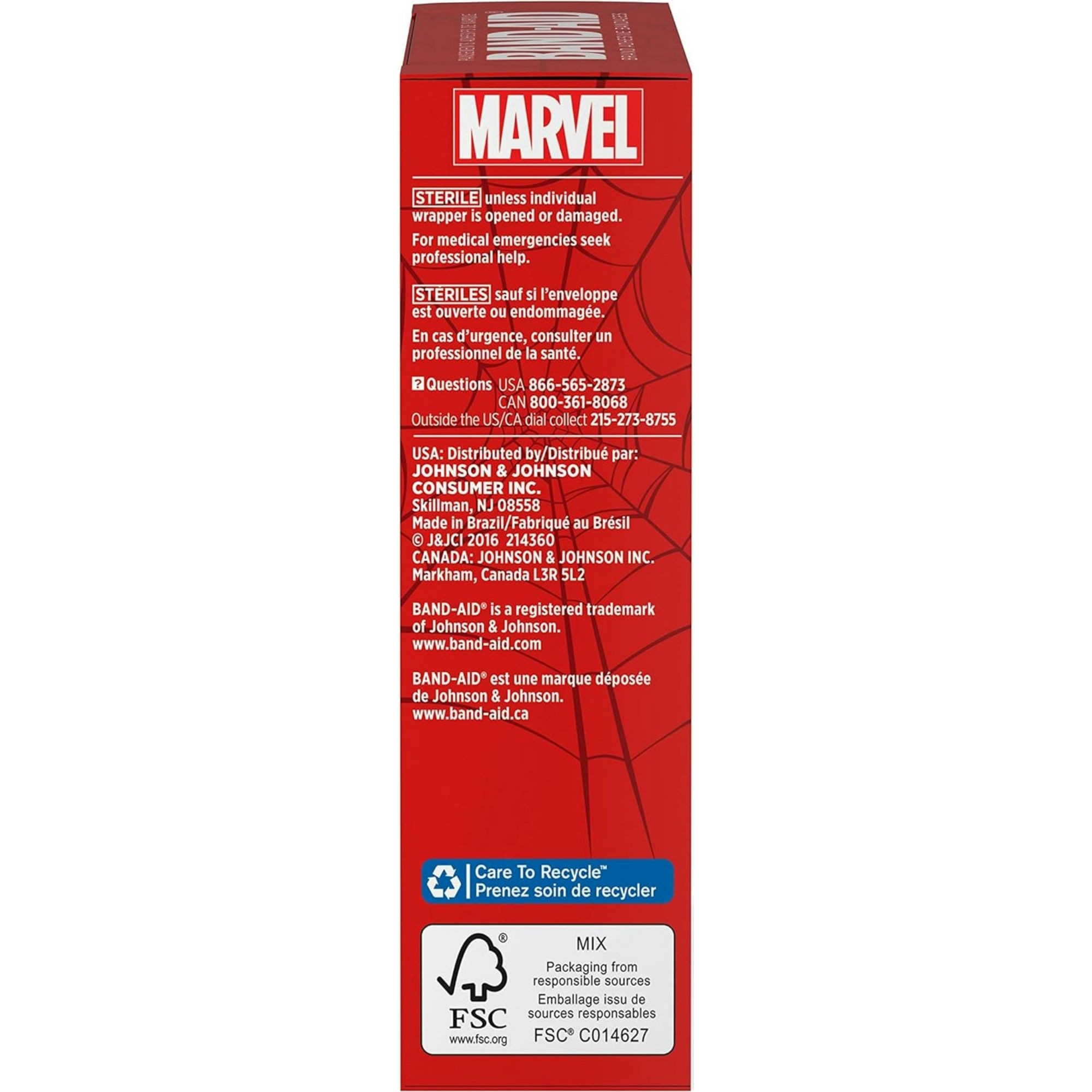 Band-Aid Adhesive Bandages Marvel Spider-Man