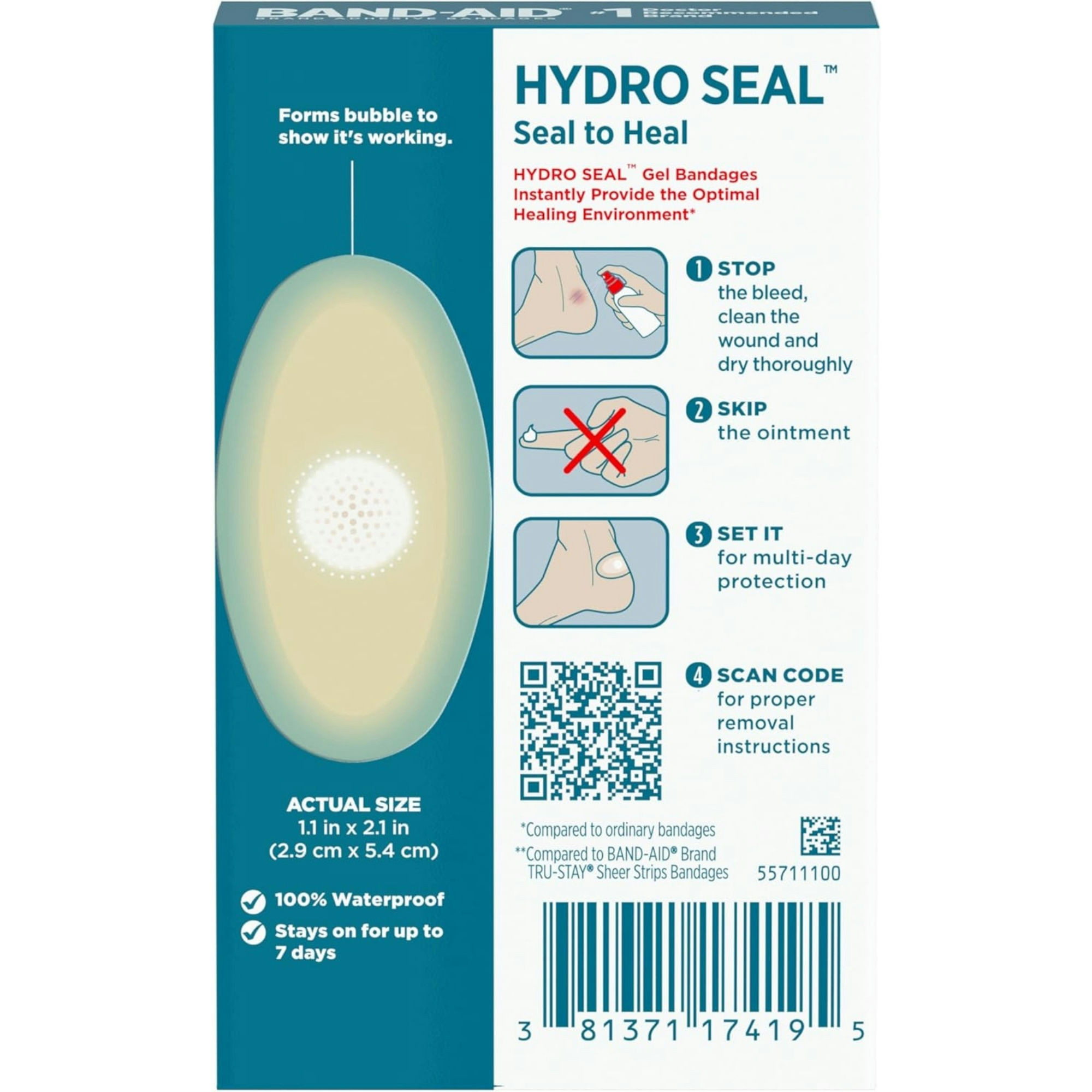 Band-Aid Hydro Seal Adhesive Bandages for Heel Blisters