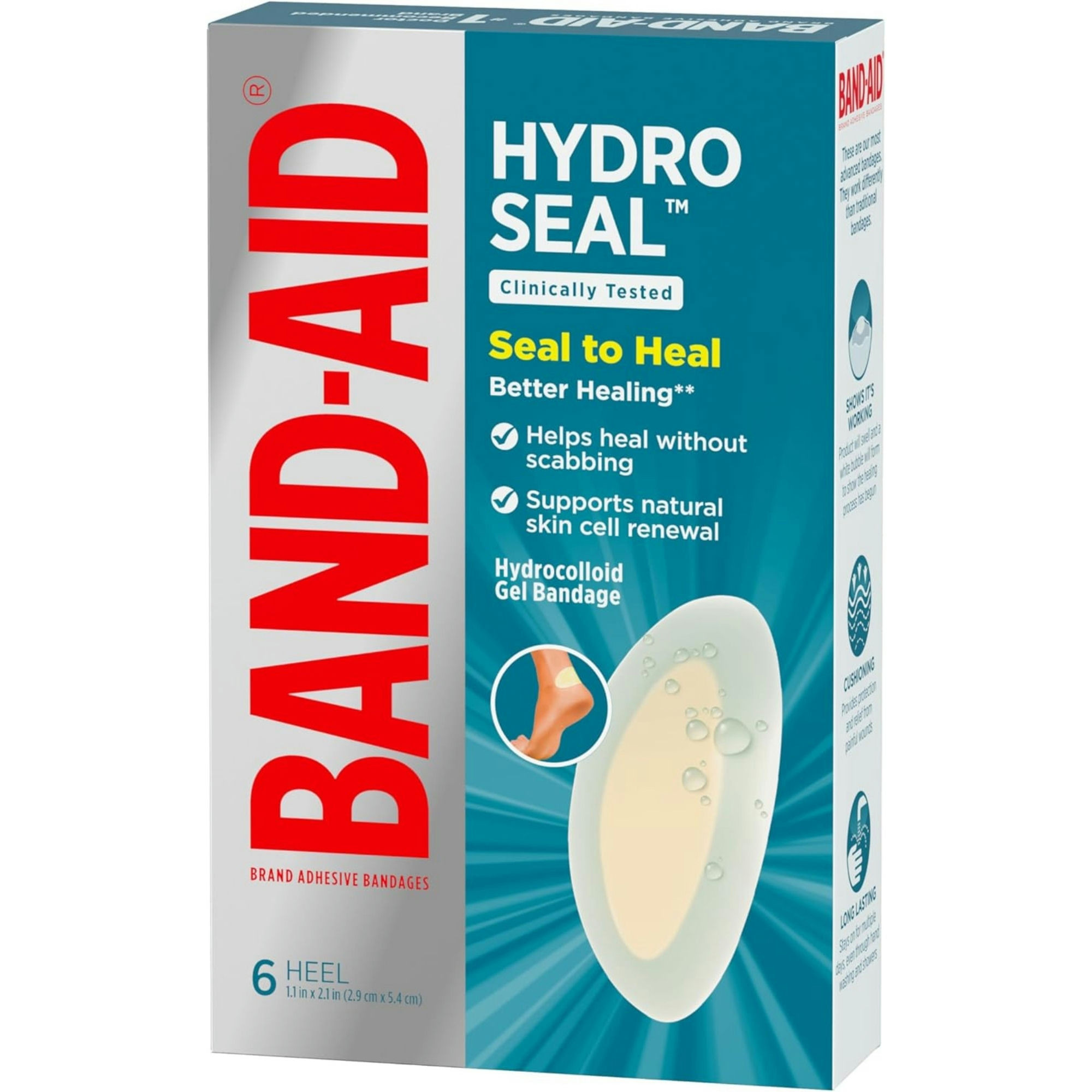 Band-Aid Hydro Seal Adhesive Bandages for Heel Blisters