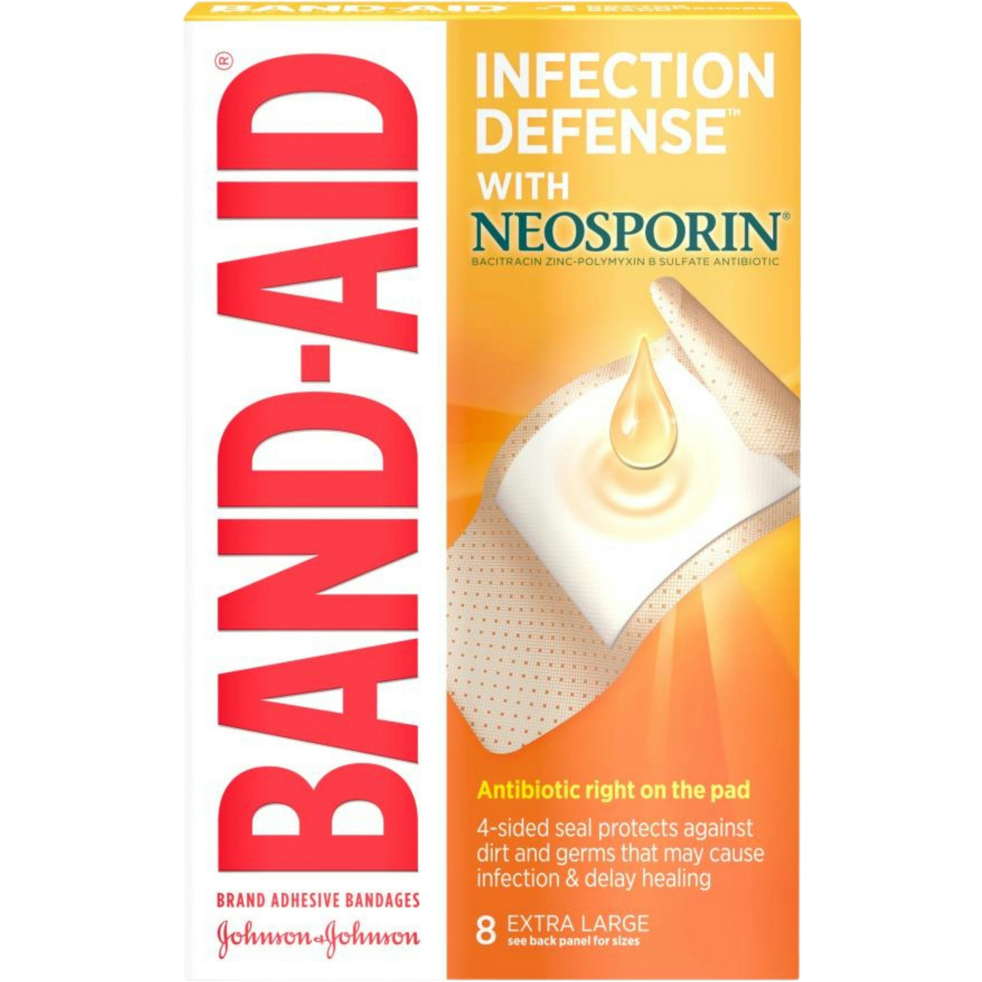 Band-Aid Infection Defense Bandages with Neosporin Antibiotic