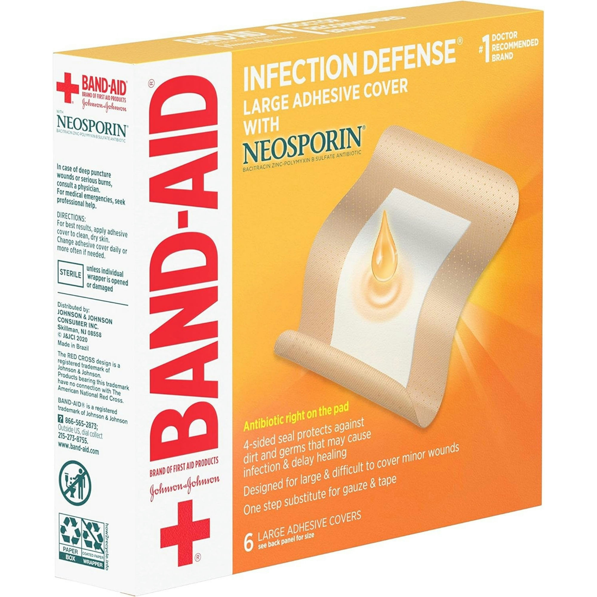 Band-Aid Infection Defense Bandages with Neosporin Antibiotic