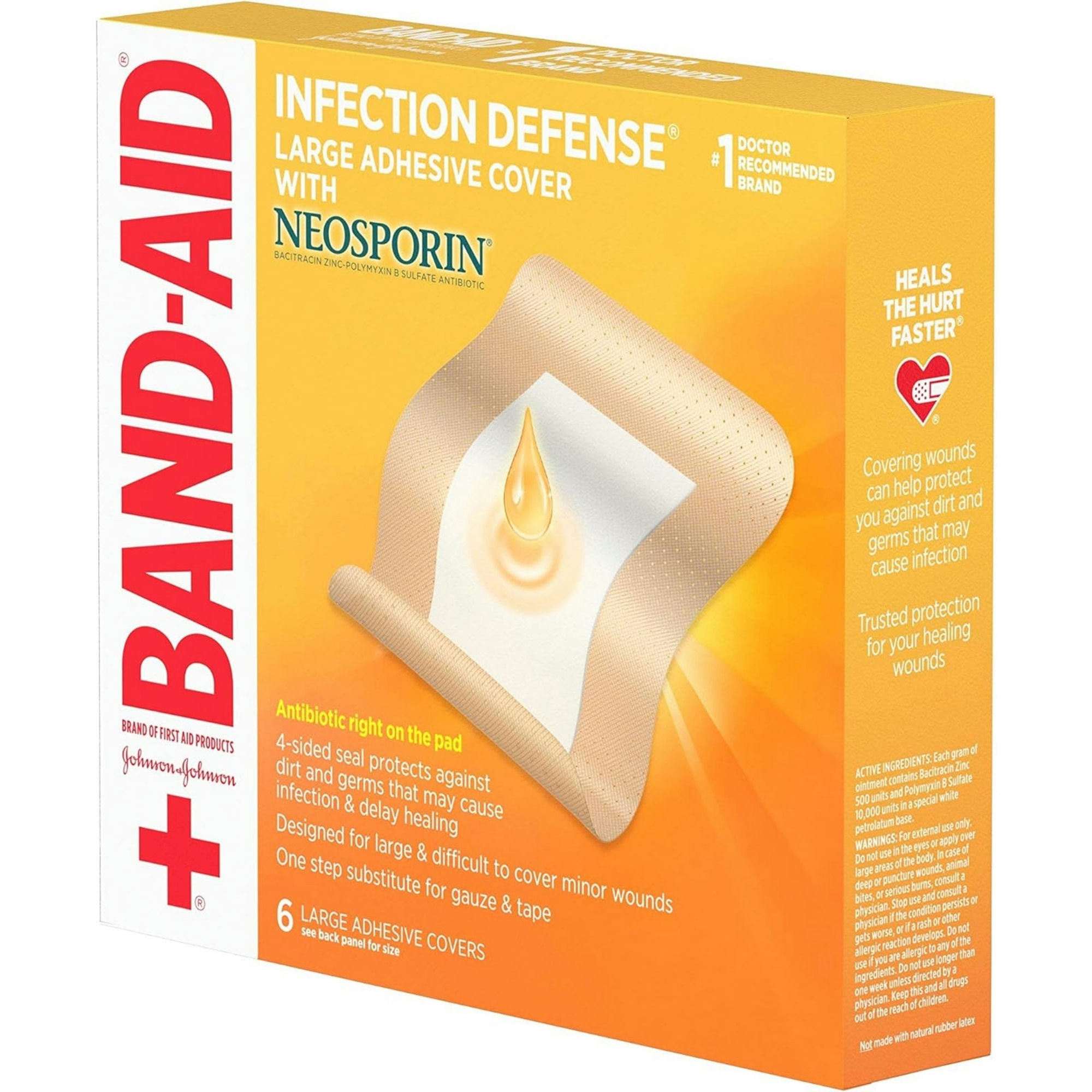 Band-Aid Infection Defense Bandages with Neosporin Antibiotic
