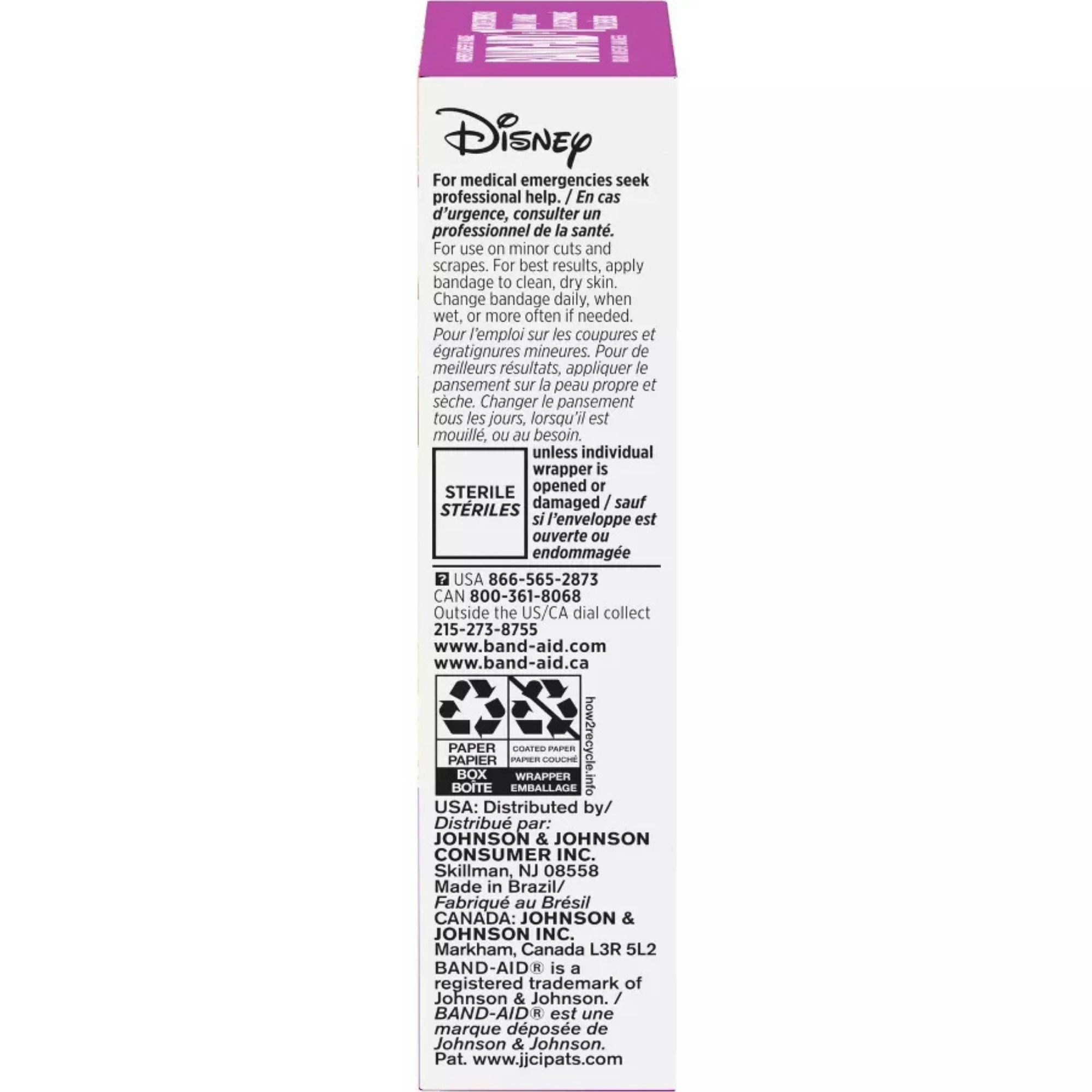 Band-Aid Adhesive Bandages Disney Princesses