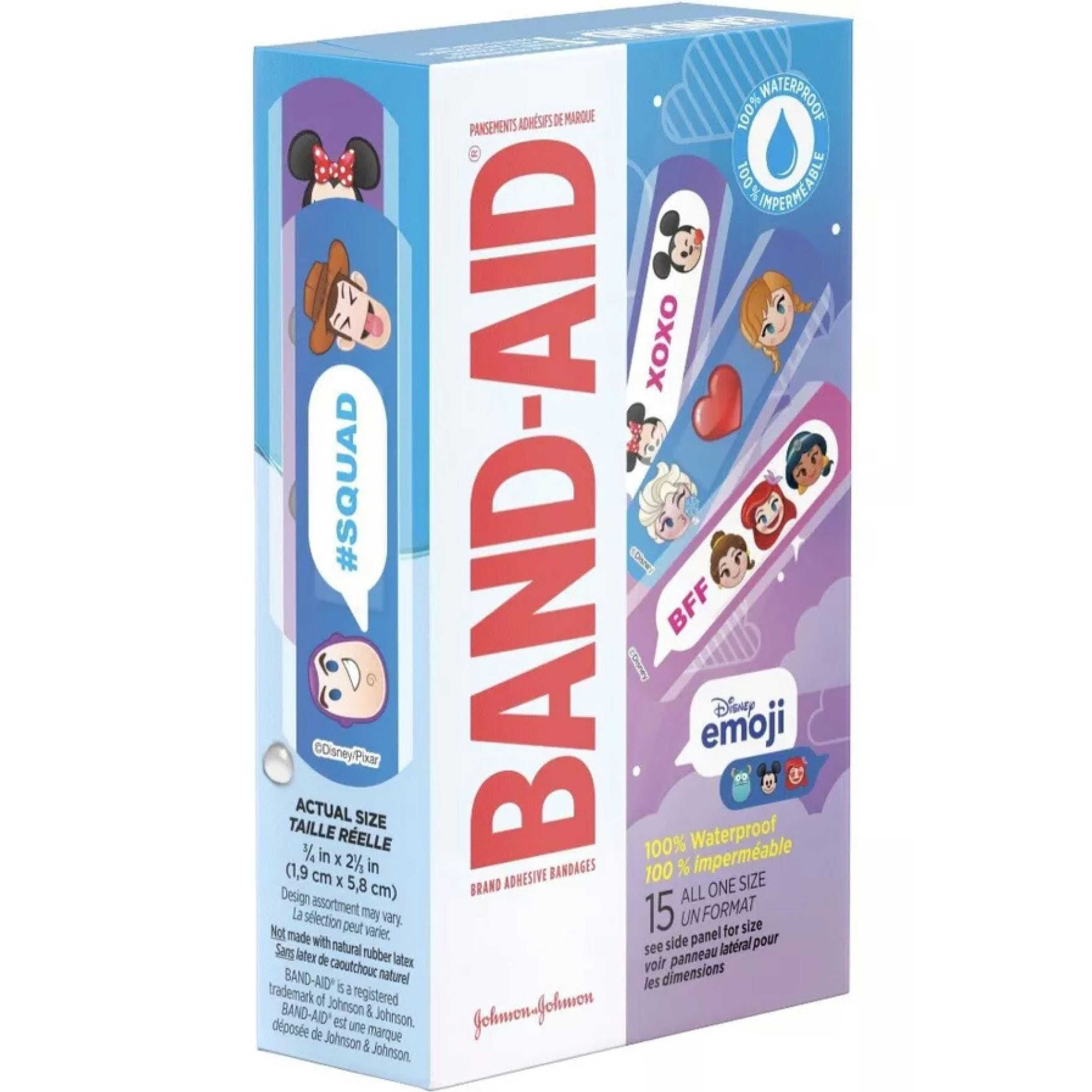 Band-Aid Adhesive Bandages Disney Emoji