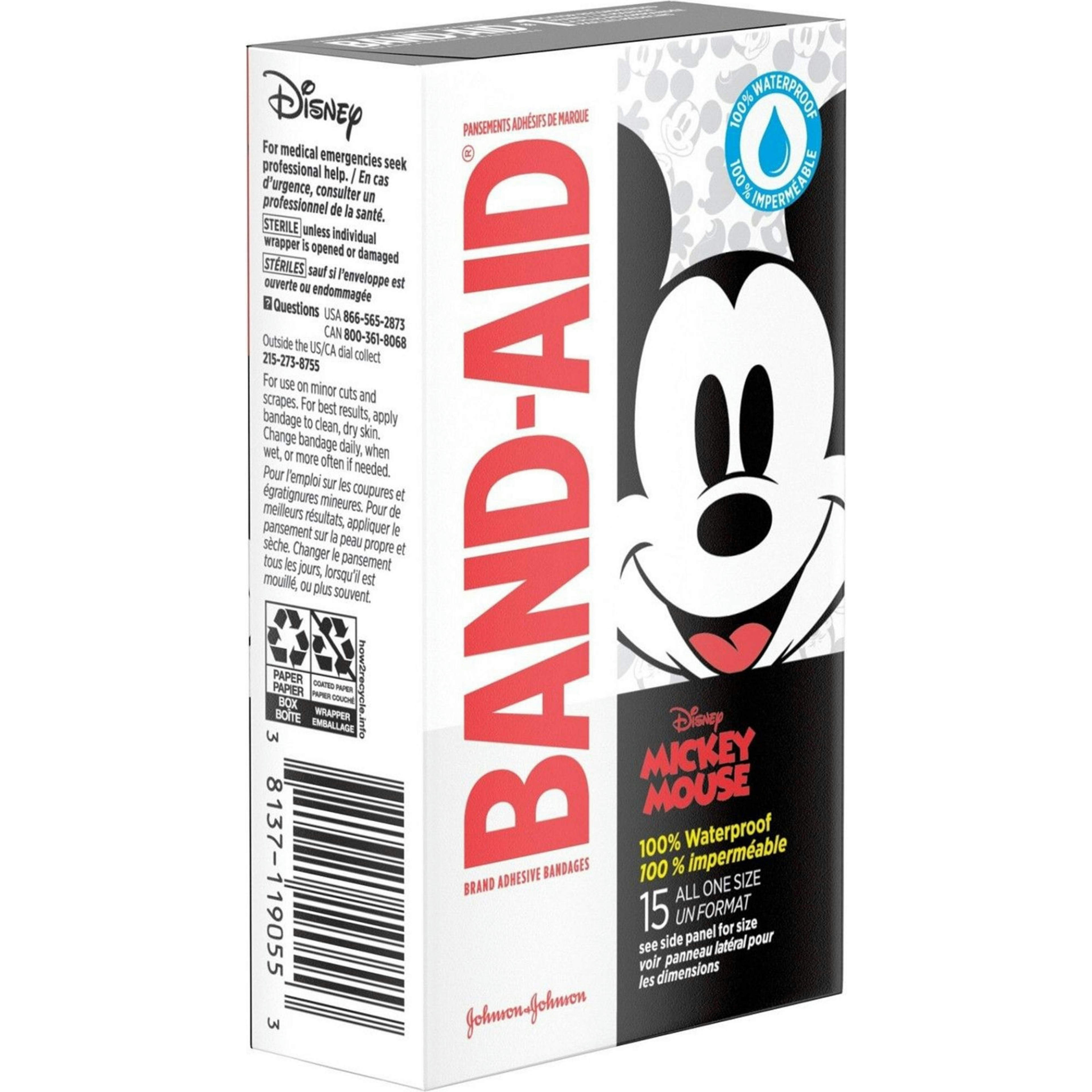 Band-Aid Adhesive Bandages Disney Mickey Mouse