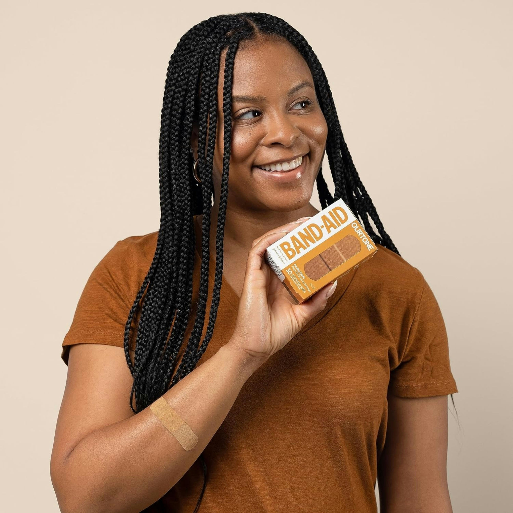 Band-Aid Brand Ourtone Flexible Fabric Adhesive Bandages