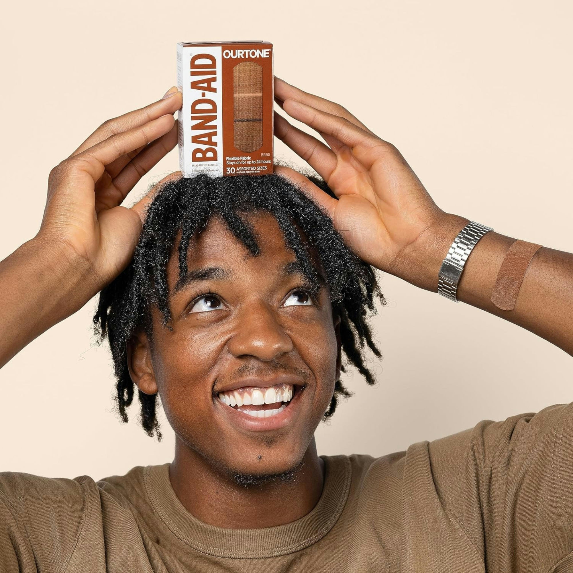 Band-Aid Brand Ourtone Flexible Fabric Adhesive Bandages