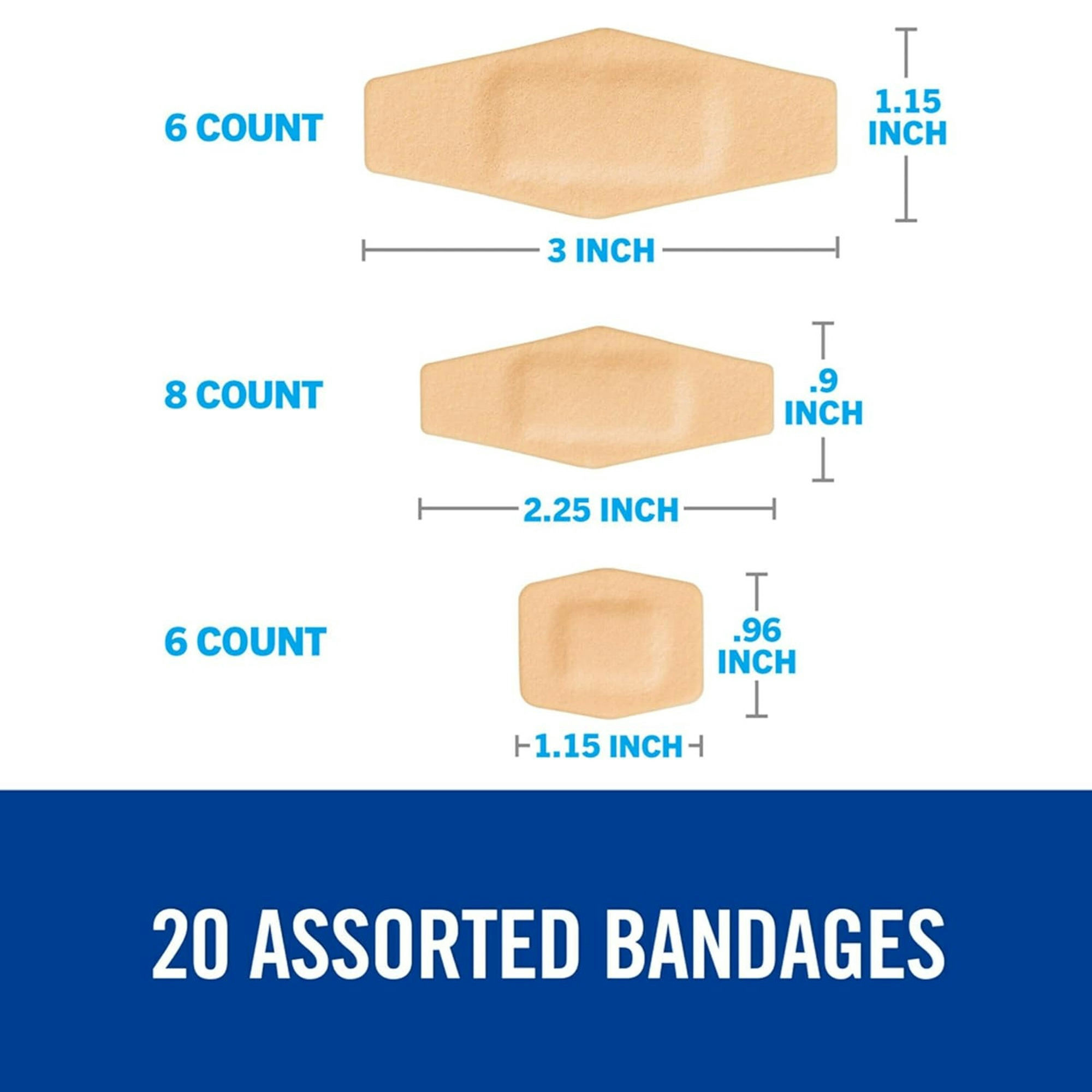 Nexcare Cushioned Waterproof Bandages