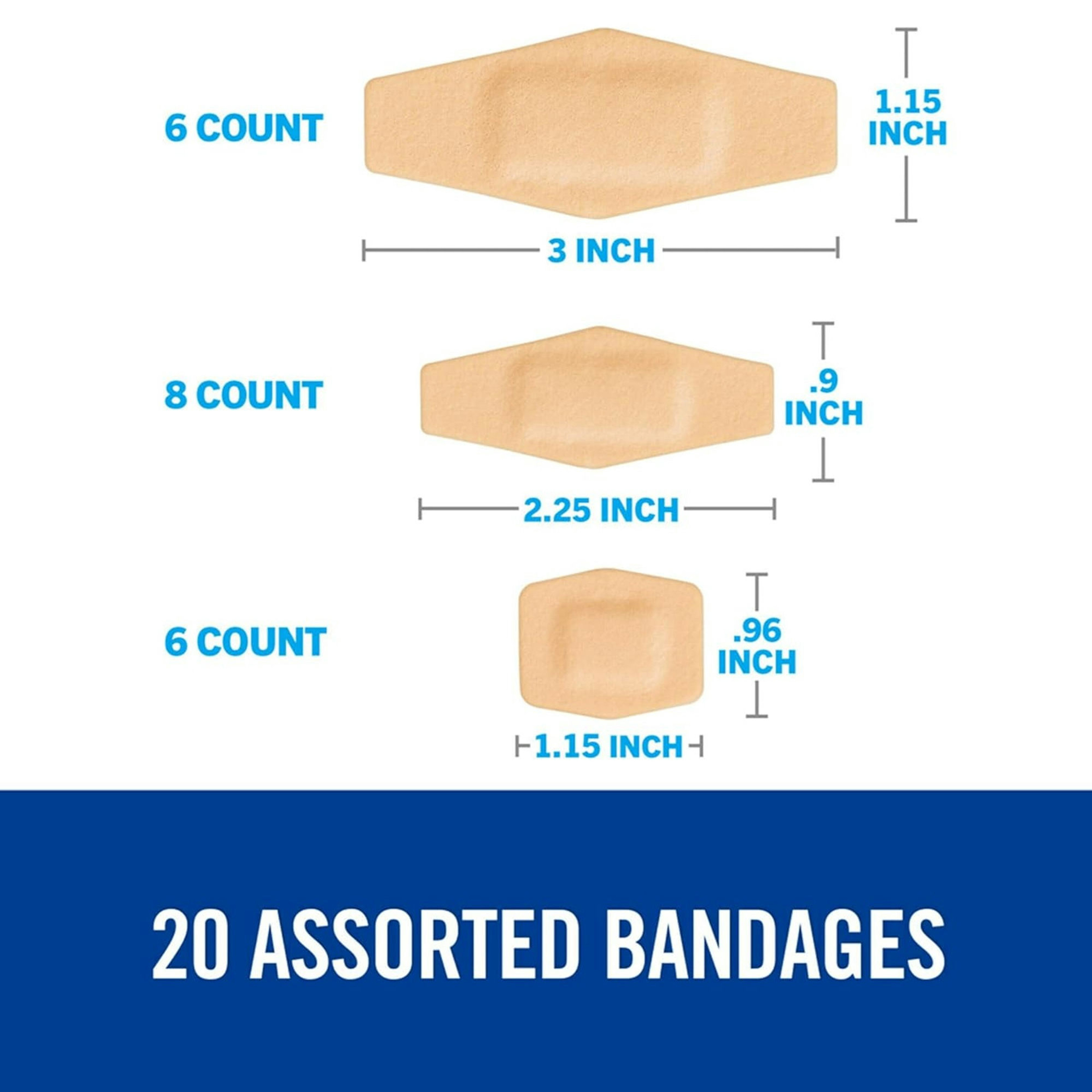 Nexcare Cushioned Waterproof Bandages