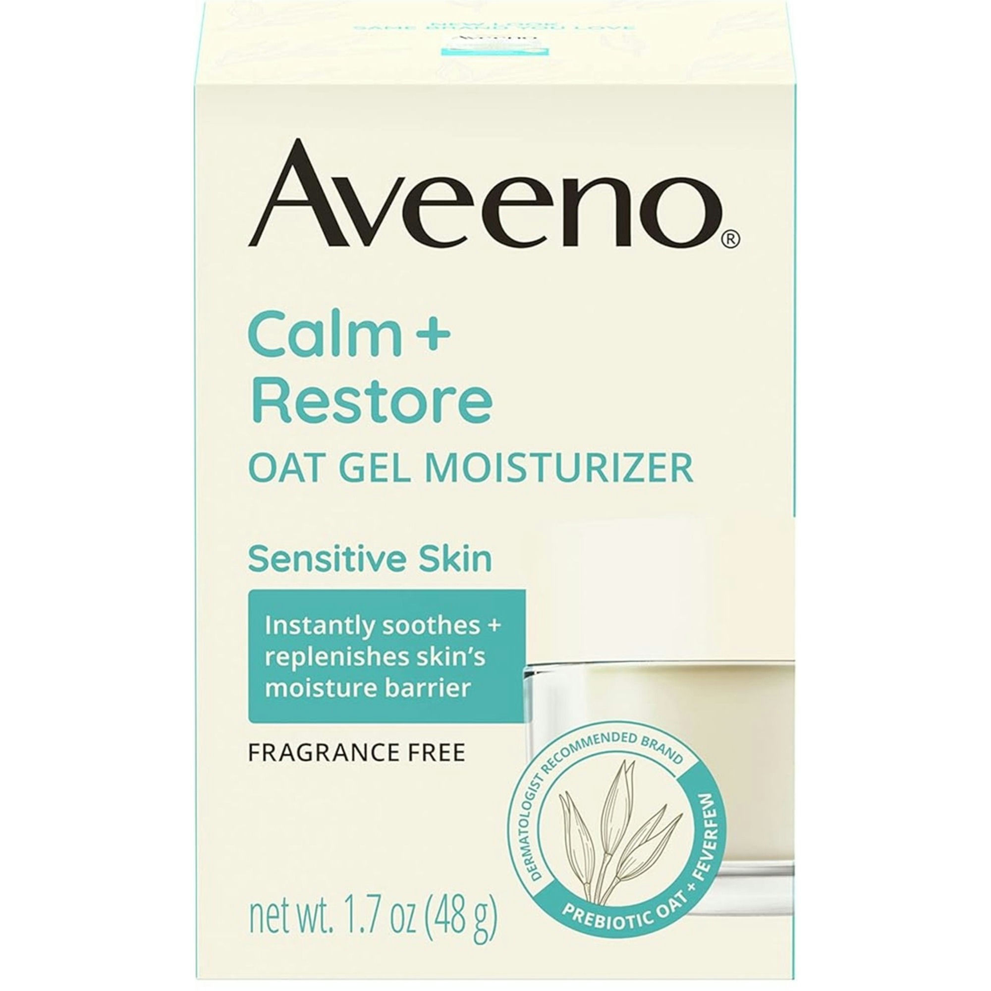 Aveeno Calm + Restore Oat Gel Moisturizer for Sensitive Skin