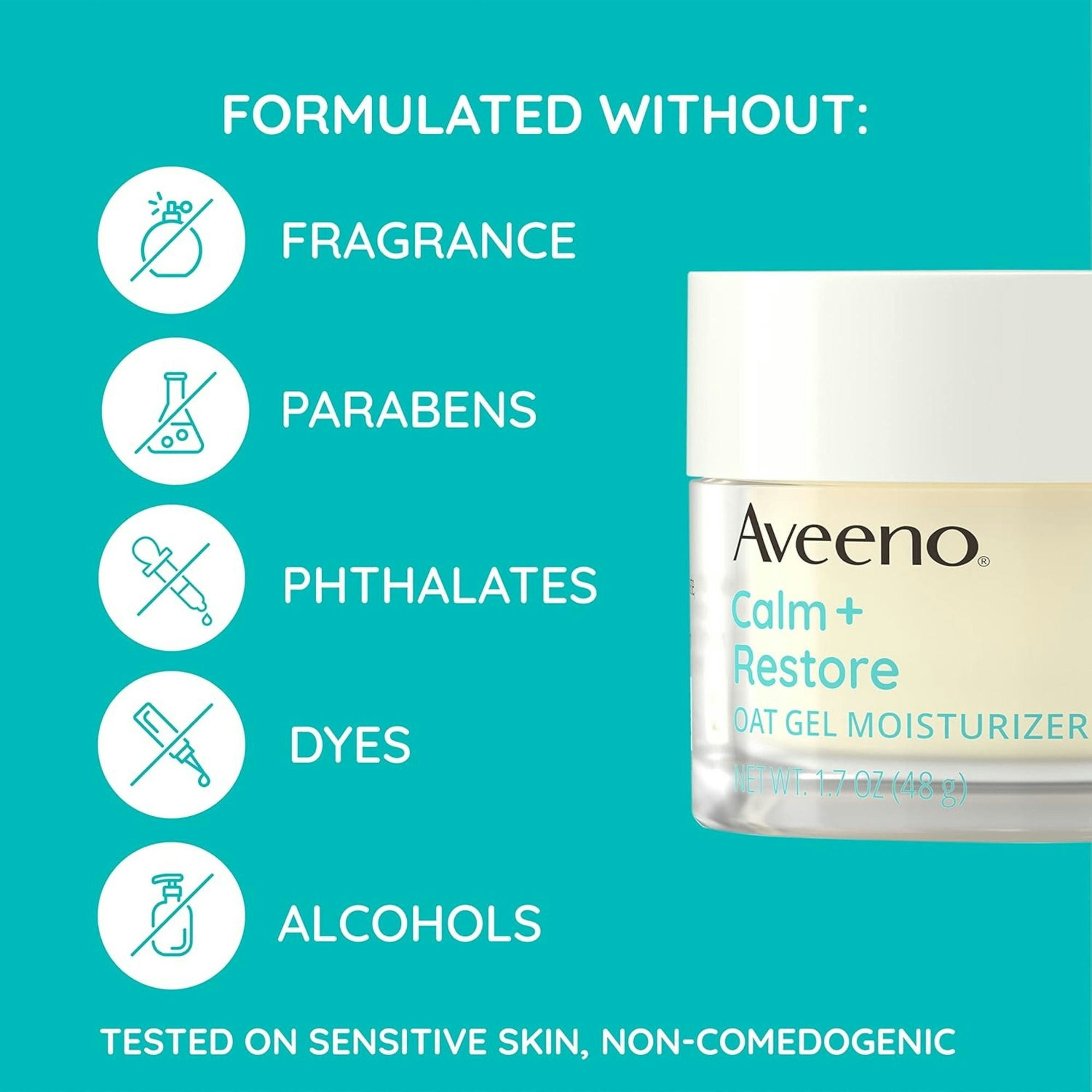 Aveeno Calm + Restore Oat Gel Moisturizer for Sensitive Skin