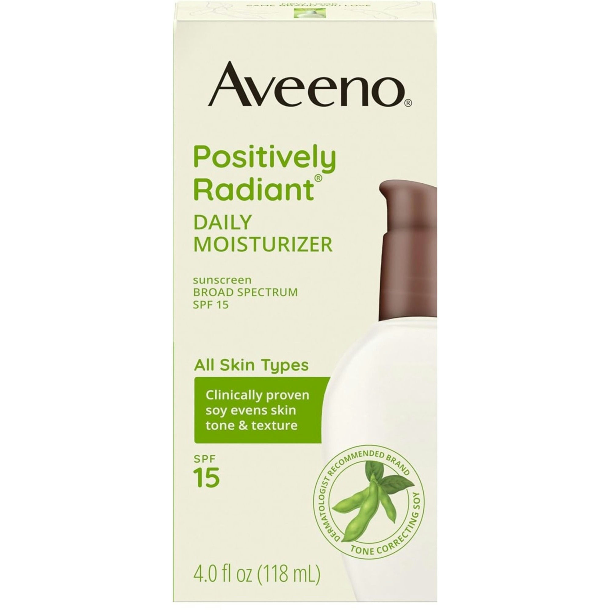 Aveeno Positively Radiant Face Moisturizer Broad Spectrum SPF 15