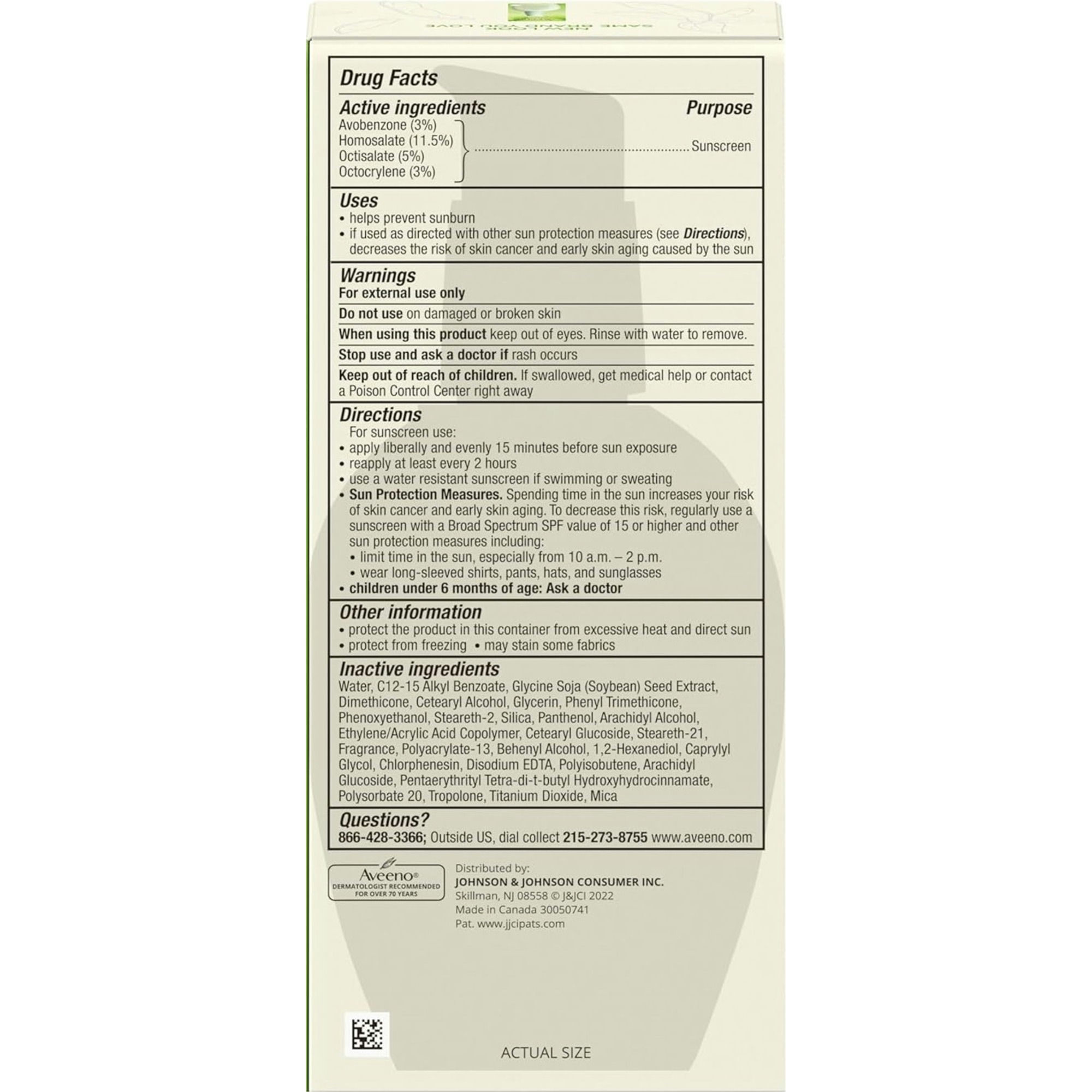 Aveeno Positively Radiant Face Moisturizer Broad Spectrum SPF 15