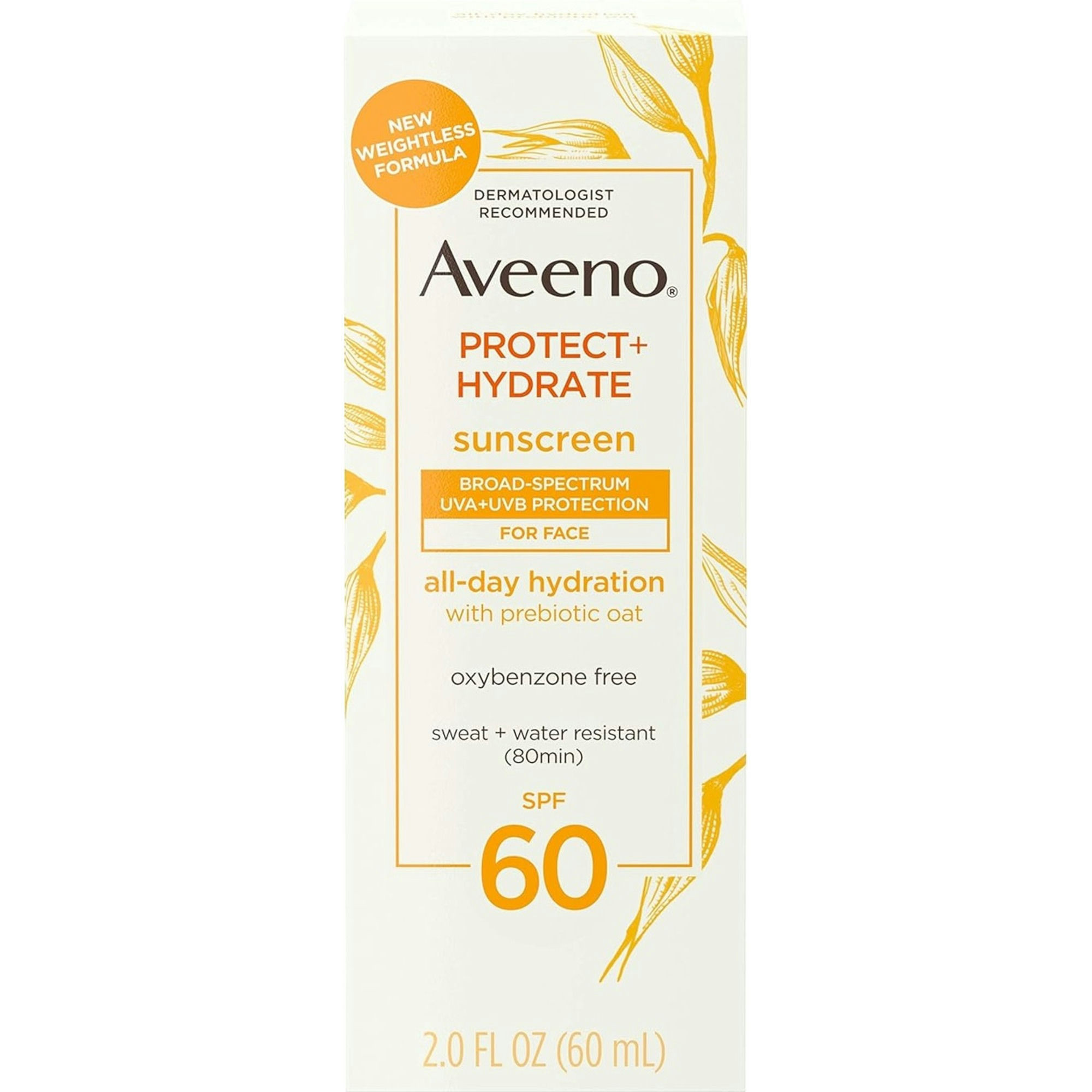 Aveeno Protect + Hydrate Sunscreen Broad Spectrum Face Lotion SPF 60