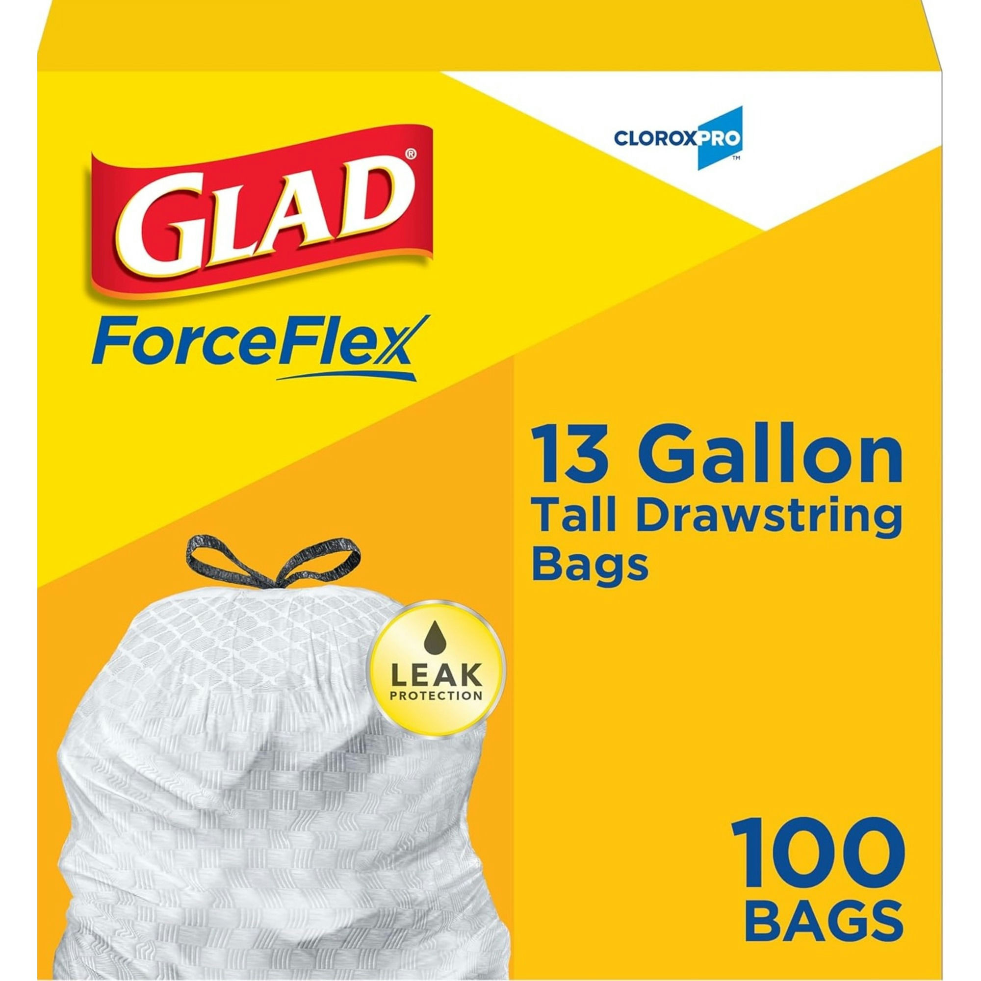 Glad ForceFlex Tall Drawstring Bags